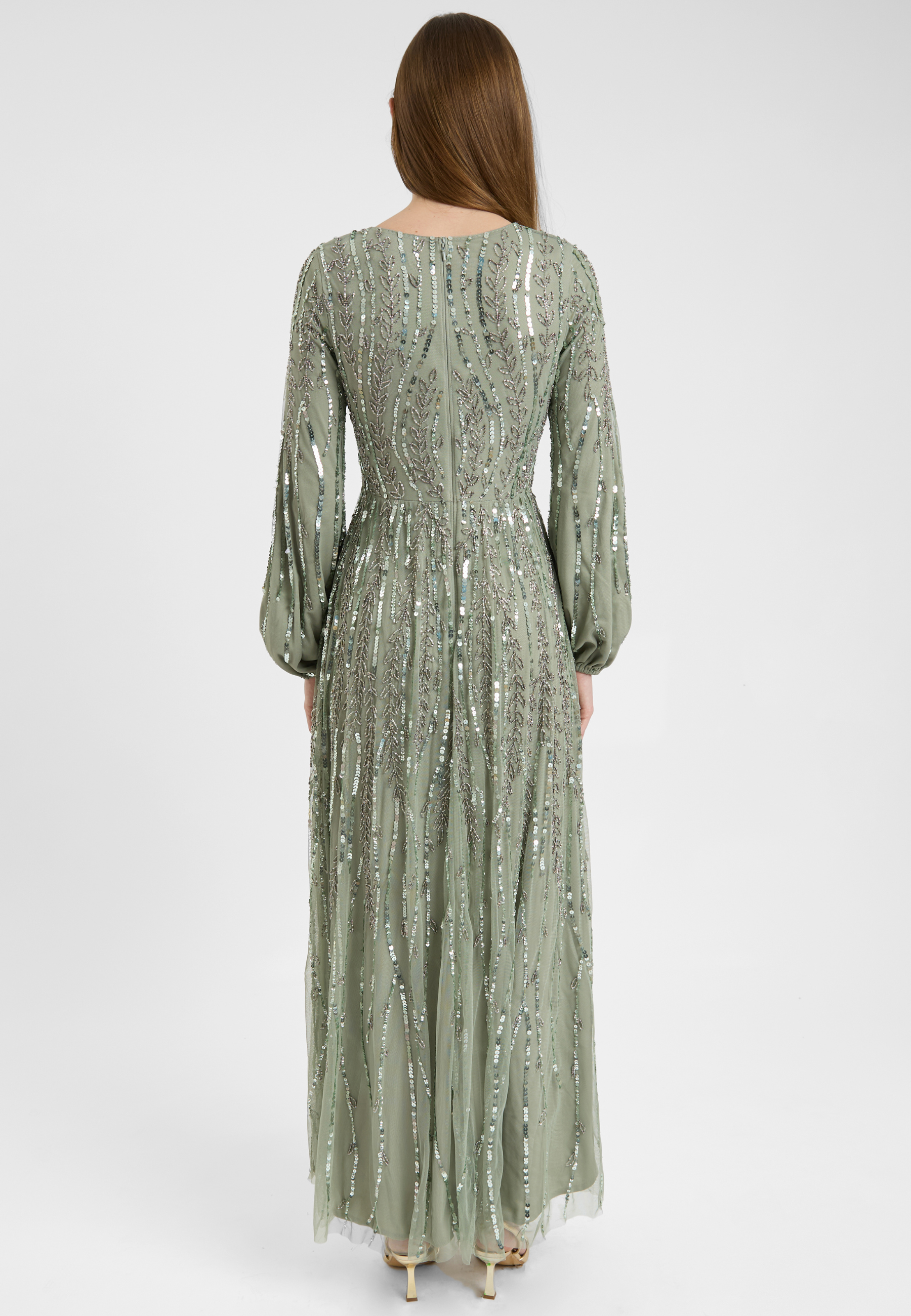 Jana Modest Embellished Sequin Maxi Dress | MTZ250408