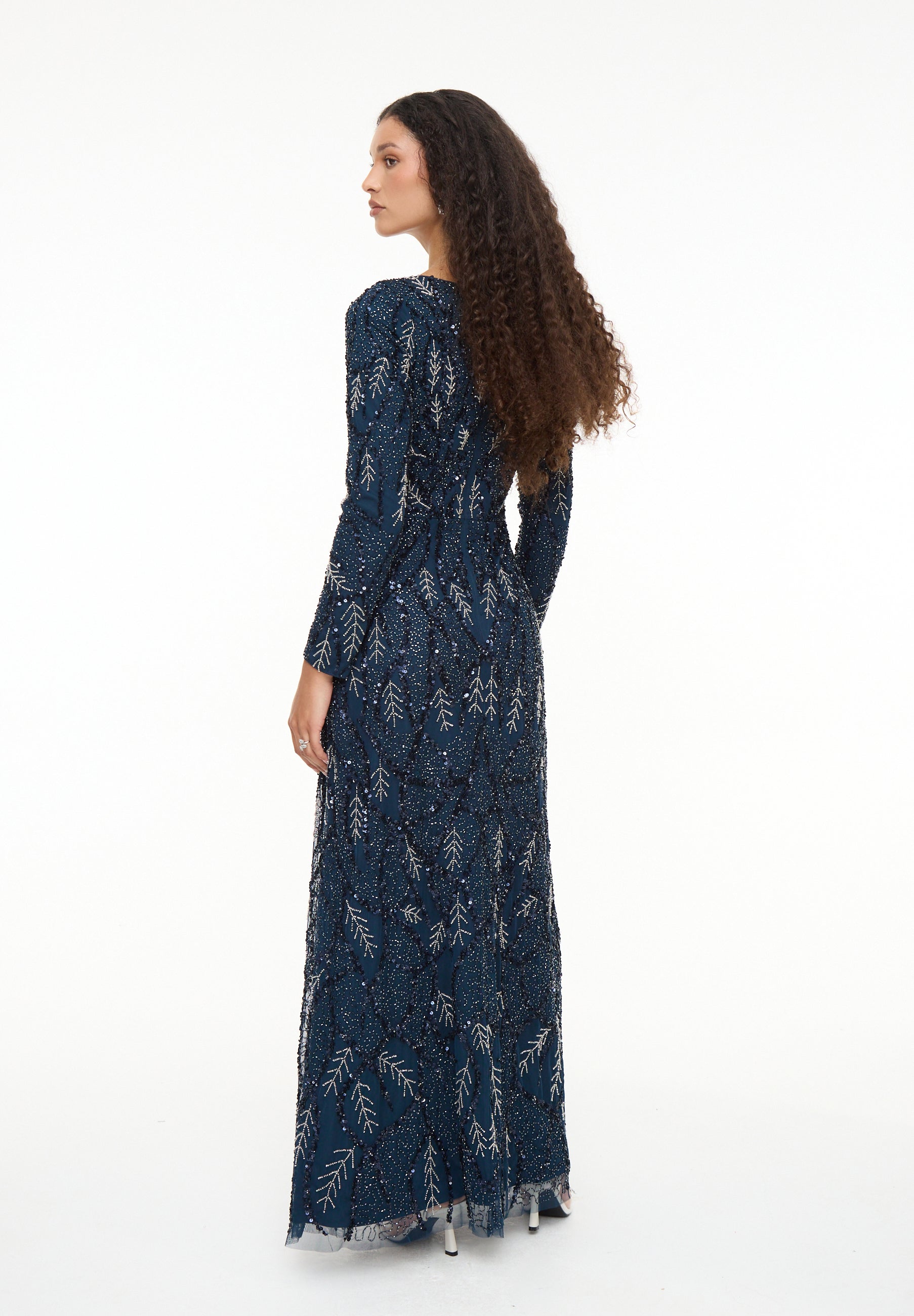 Anan Modest Embellished Sequin Maxi Dress | MTZ260904