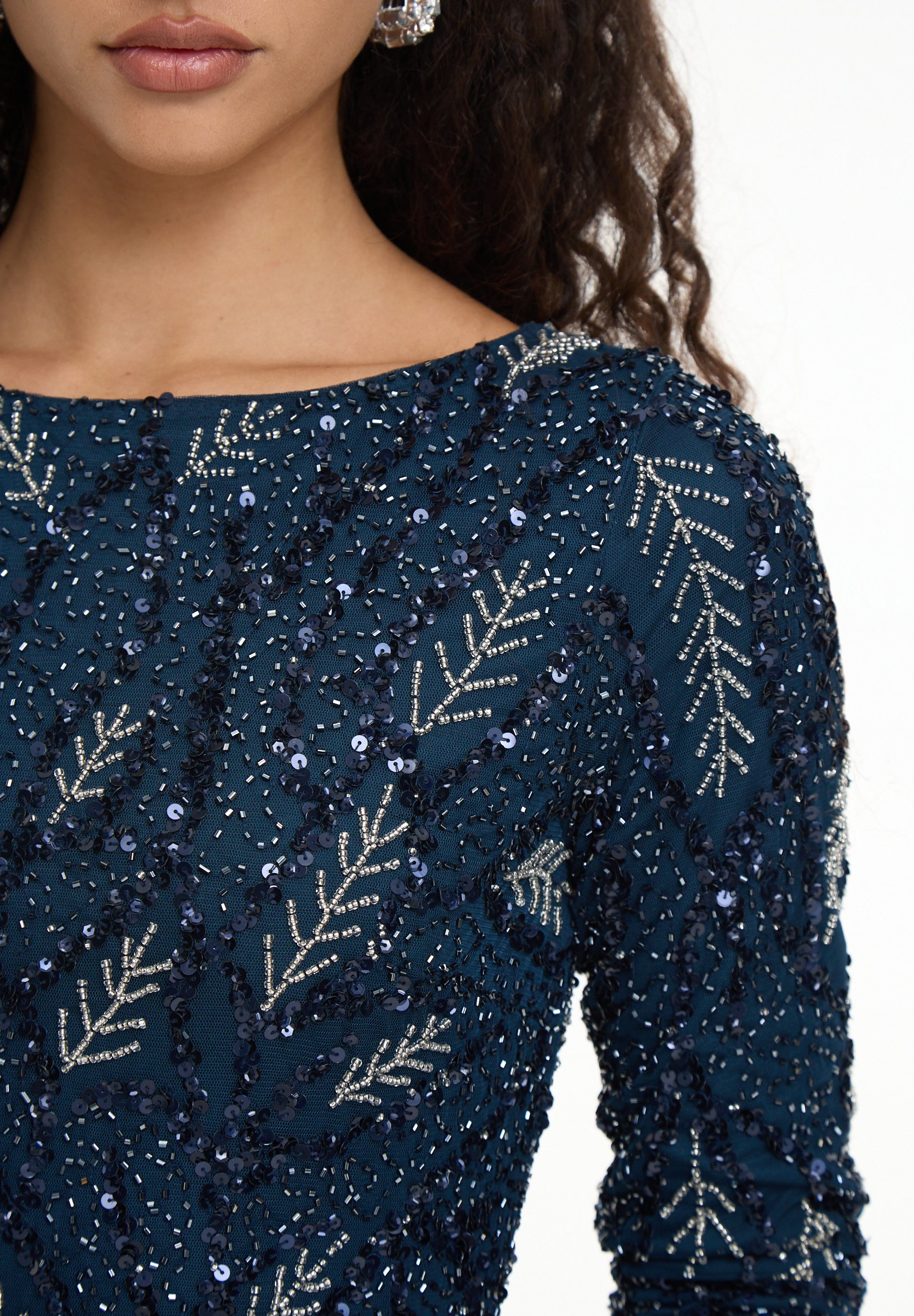 Anan Modest Embellished Sequin Maxi Dress | MTZ260904