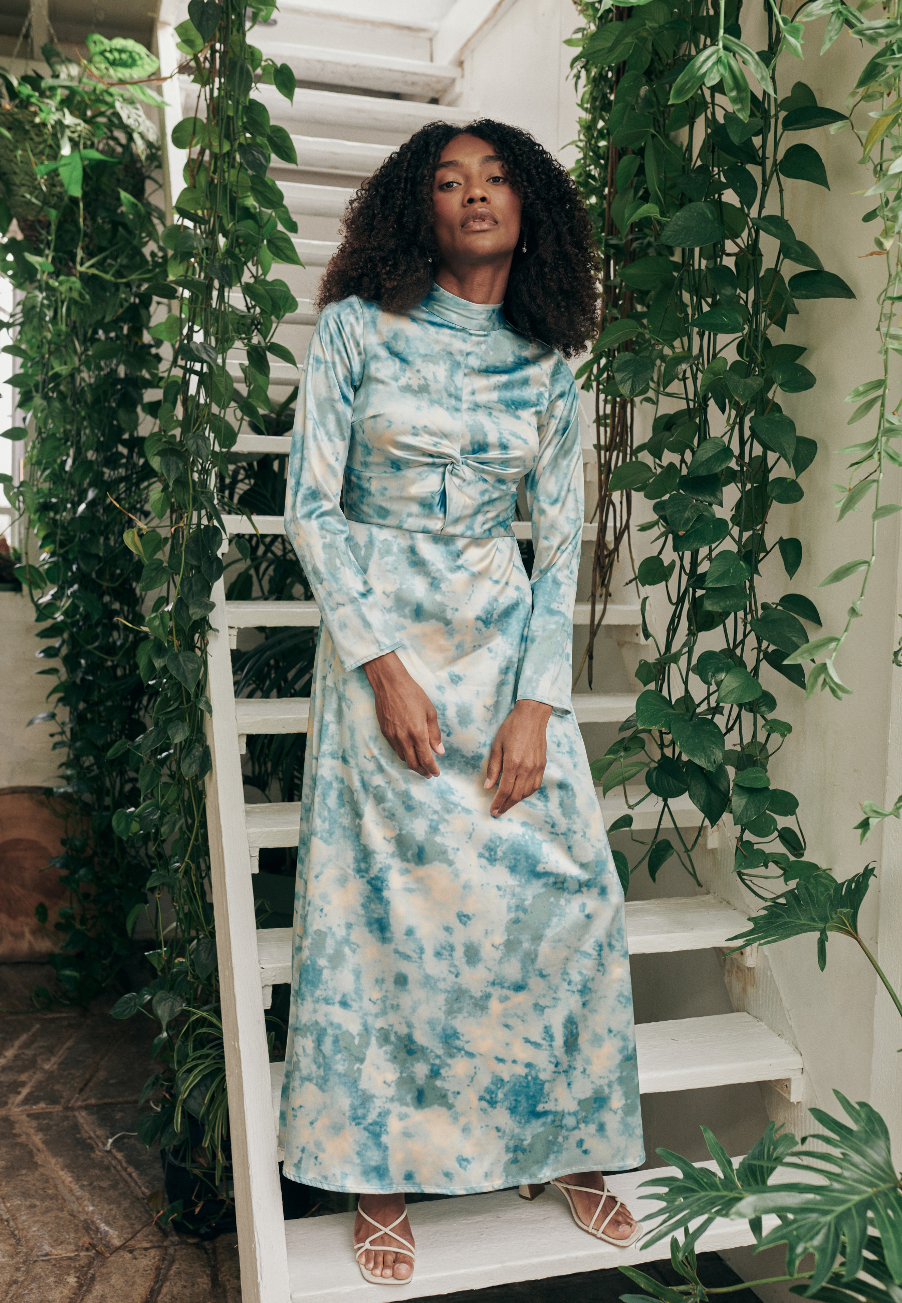 modest satin maxi dress Satin Maxi Dress