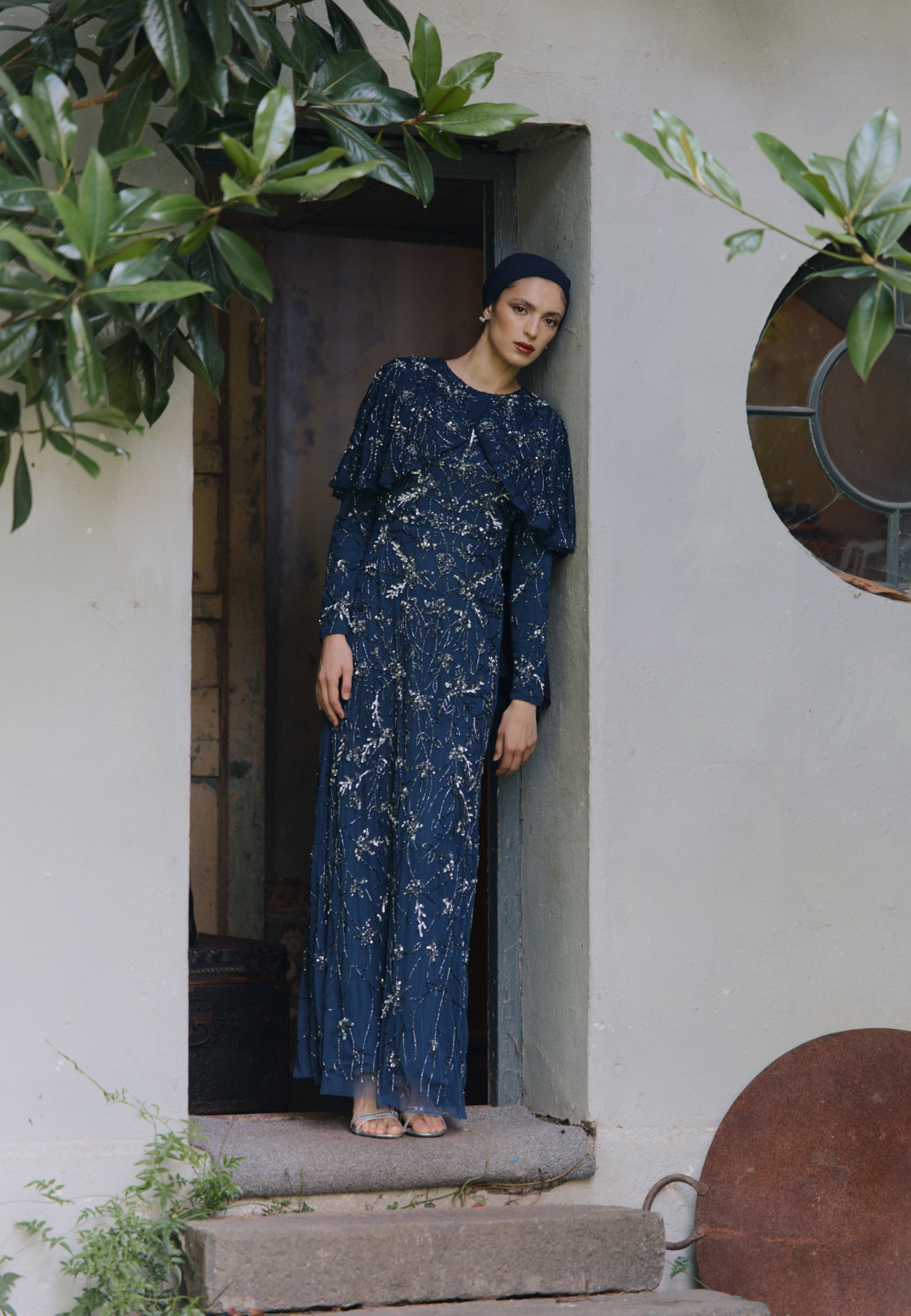 Soraya Modest Embellished Sequin Maxi Dress | MTZ250801