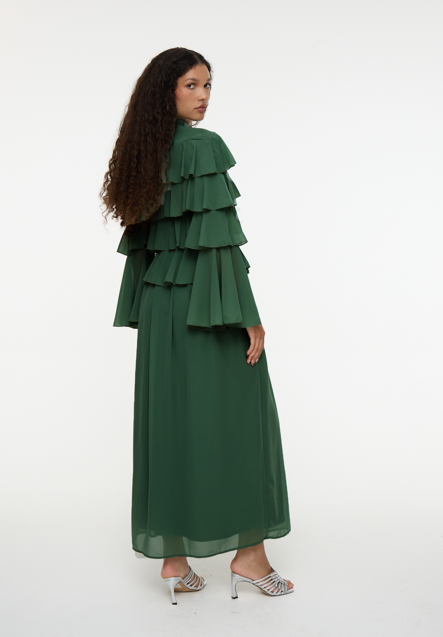 Luisa Modest Ruffle Maxi Dress | MTZ 250126
