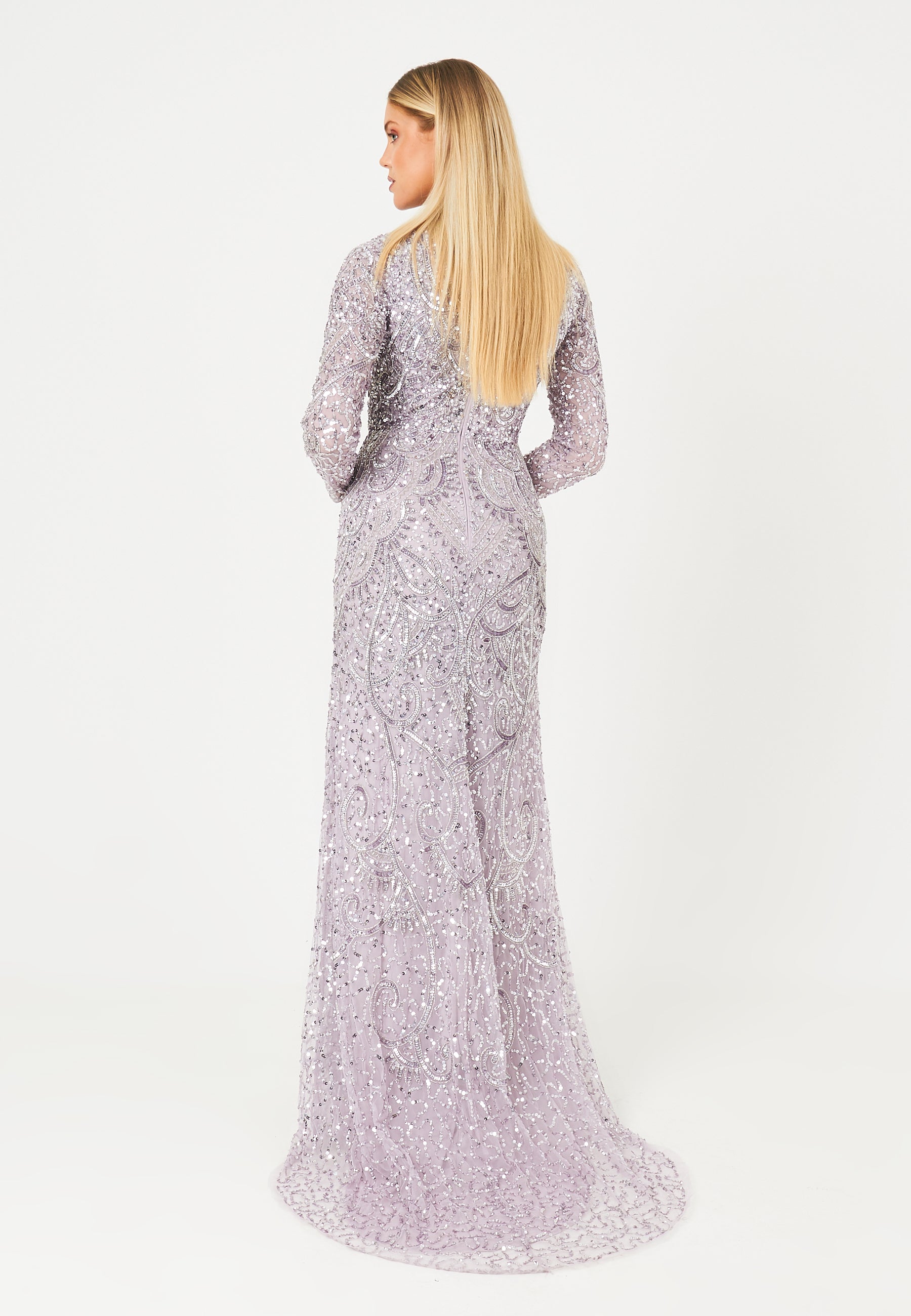 Amna Embellished Sequin Maxi Dress | MTZ2404101