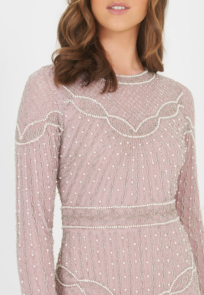 SIDRA EMBELLISHED SEQUIN DRESS