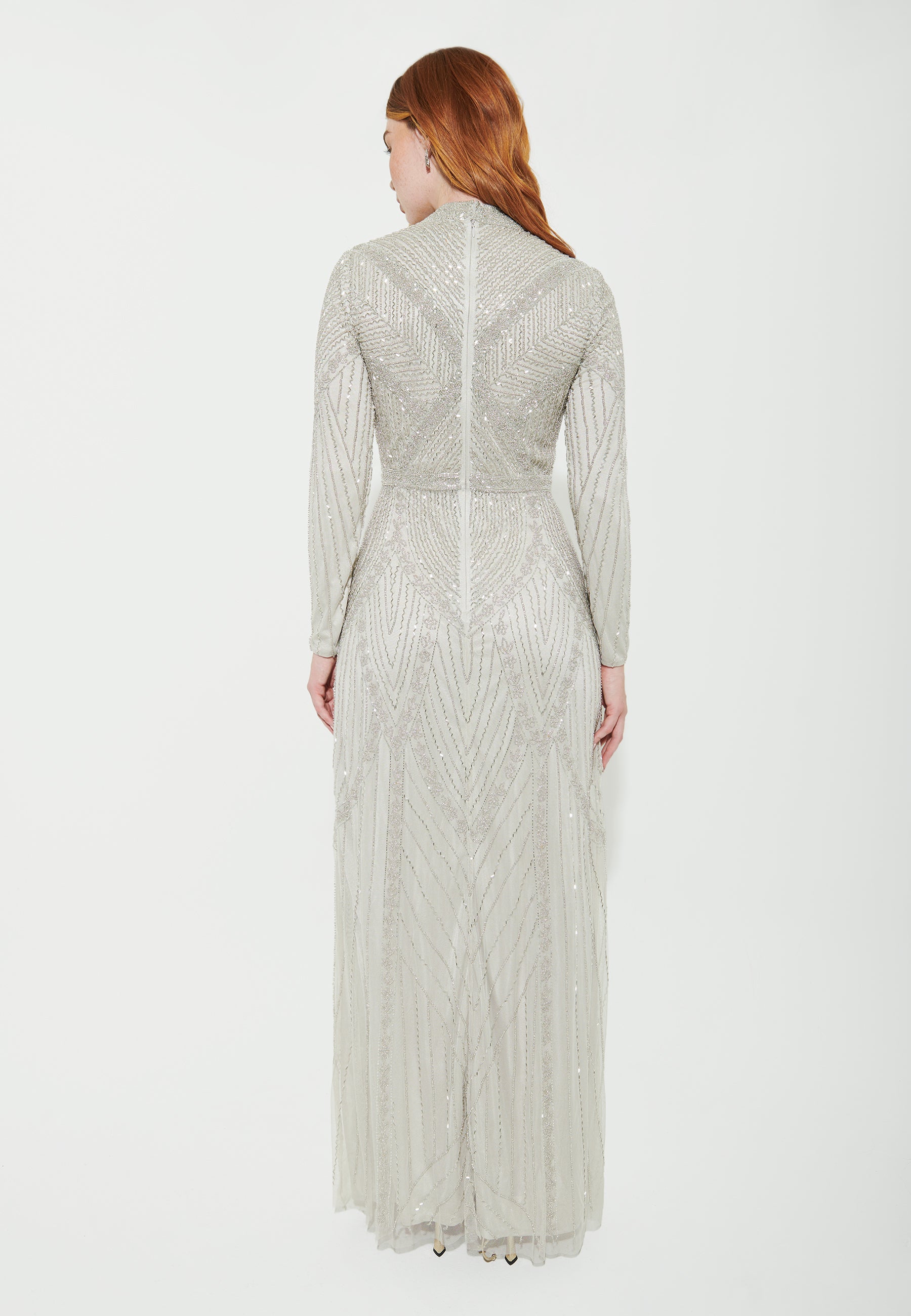 Tia Embellished Sequin Maxi Dress | MTZ240202