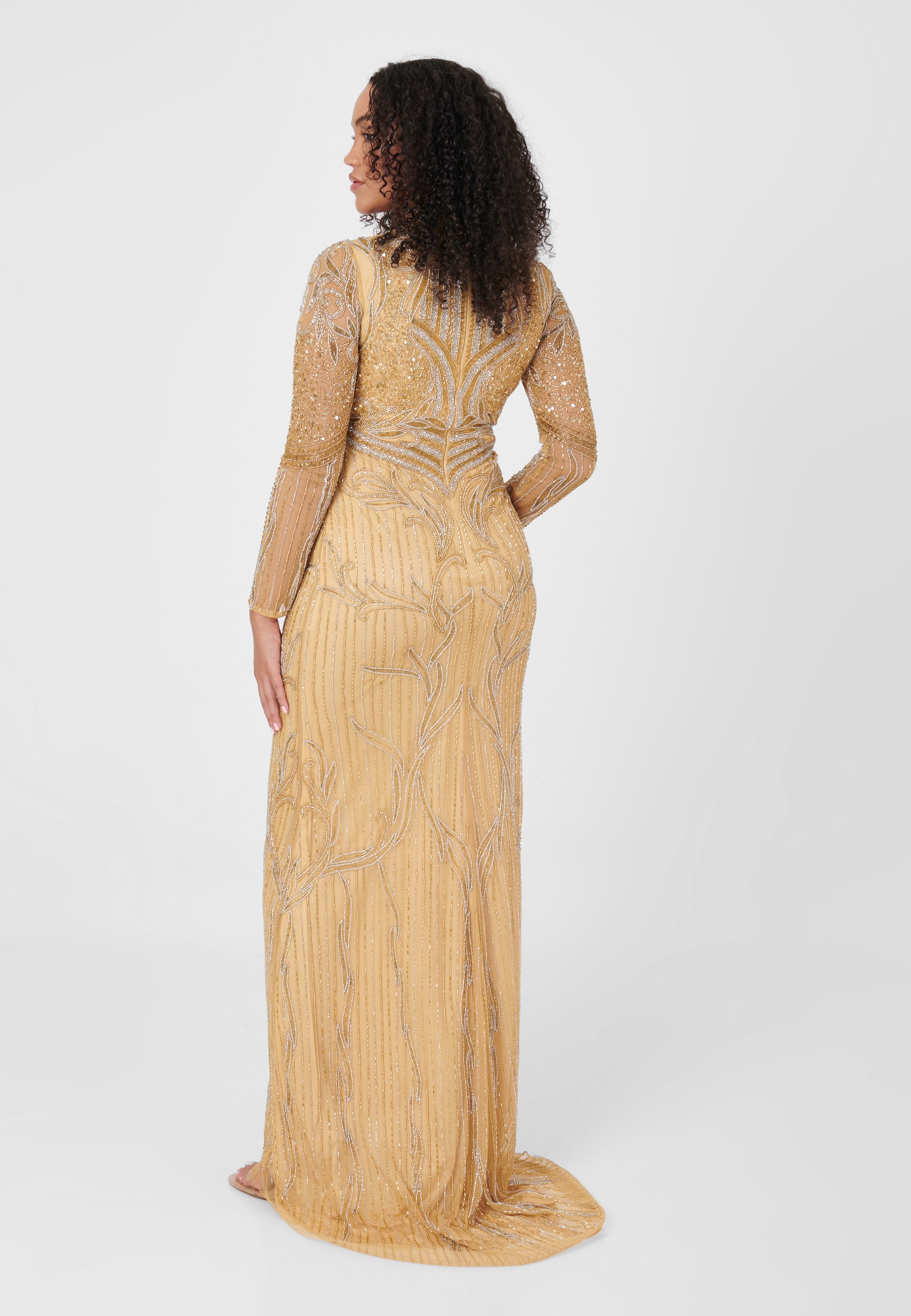Halima Embellished Sequin Maxi Dress | MTZ230901