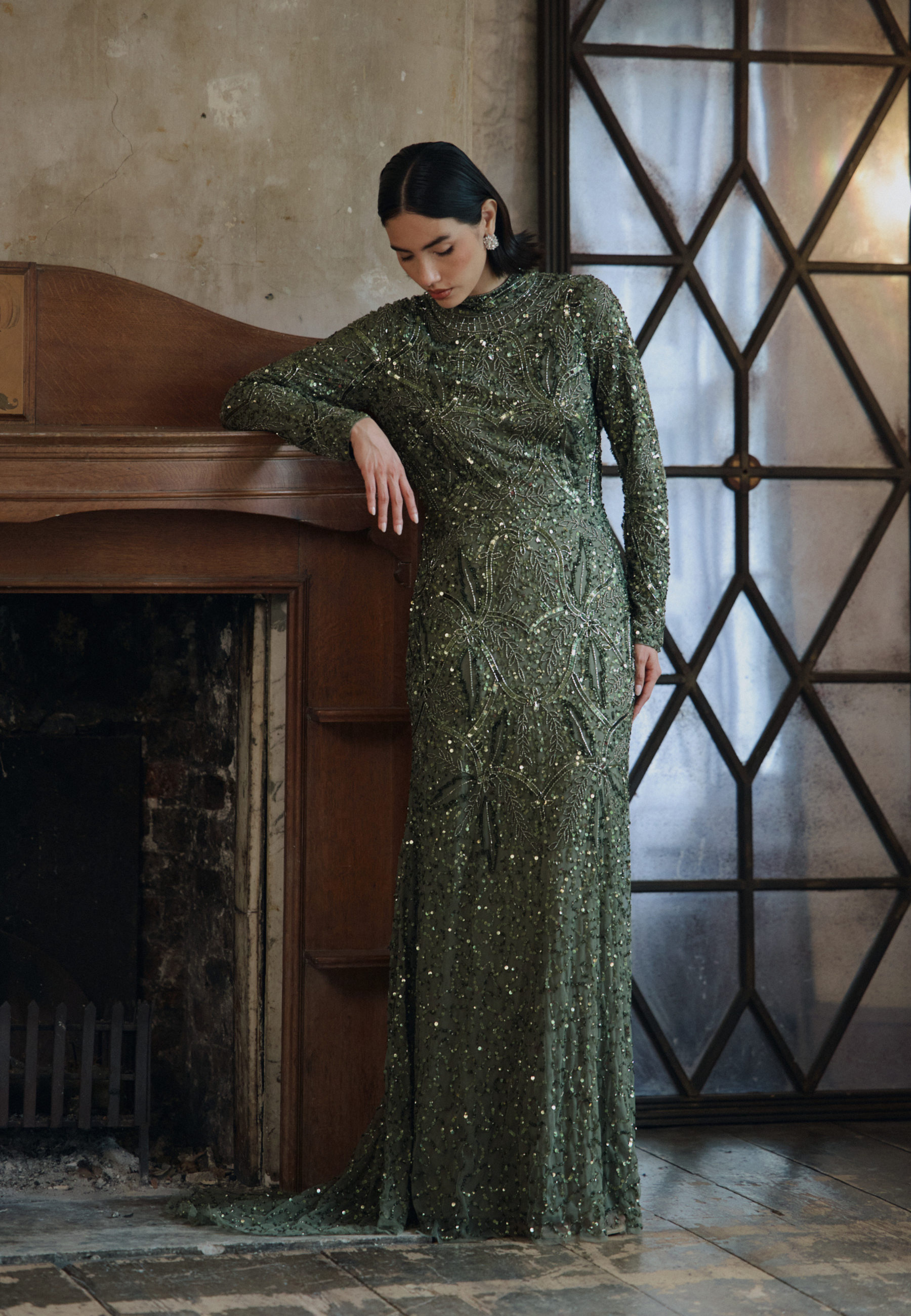 Talia Modest Embellished Sequin Maxi Dress | MTZ250412 MARYISA Talia Modest Embellished Sequin Maxi Dress | MTZ250412 MARYISA