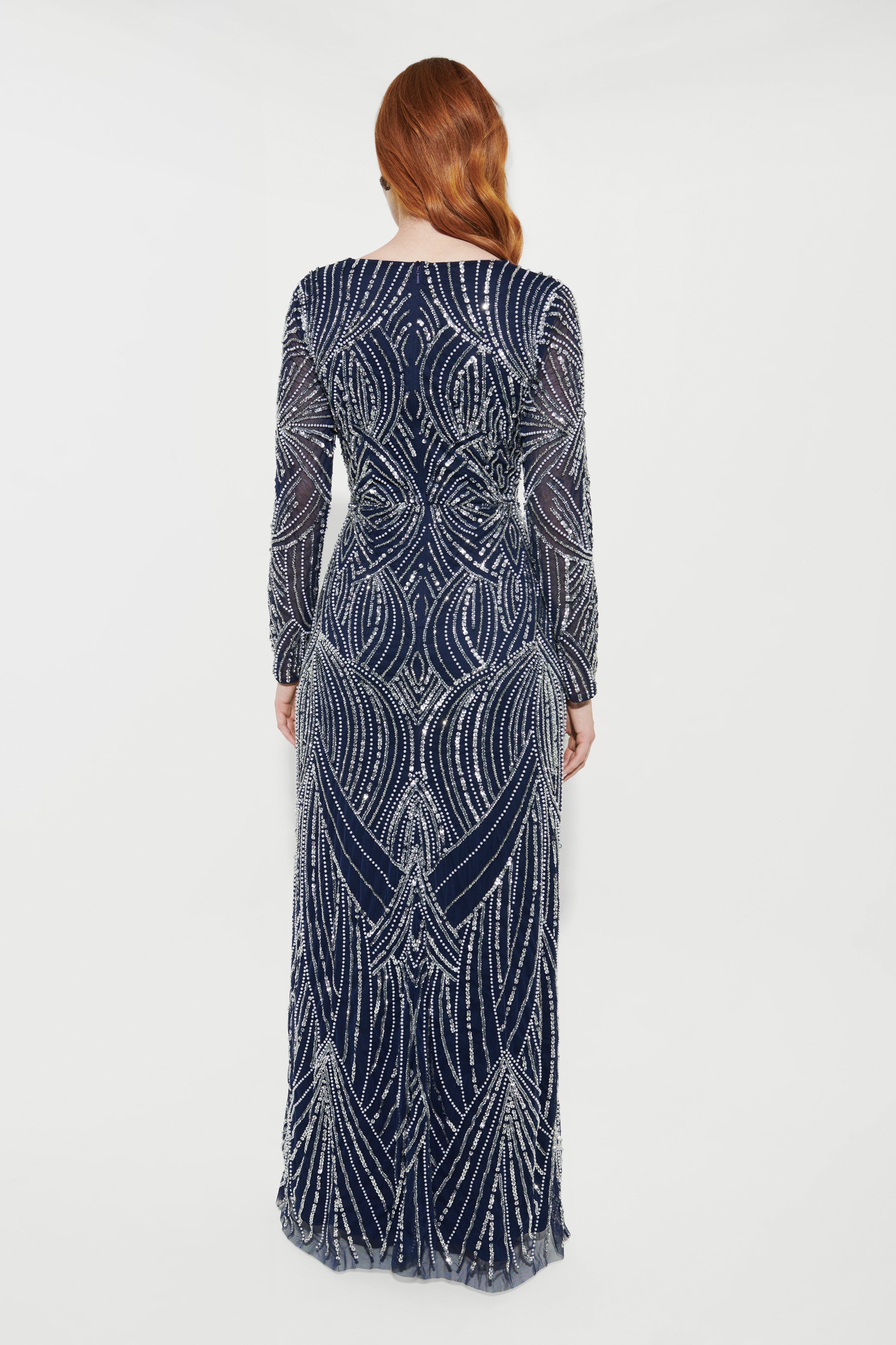 Rania Embellished Sequin Maxi Dress | MTZ240403