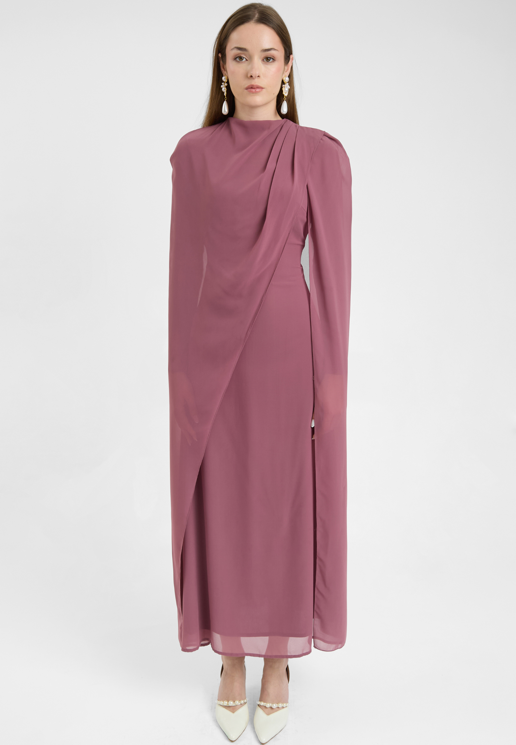 Parizia Modest Chiffon Maxi Dress | MTZ250920