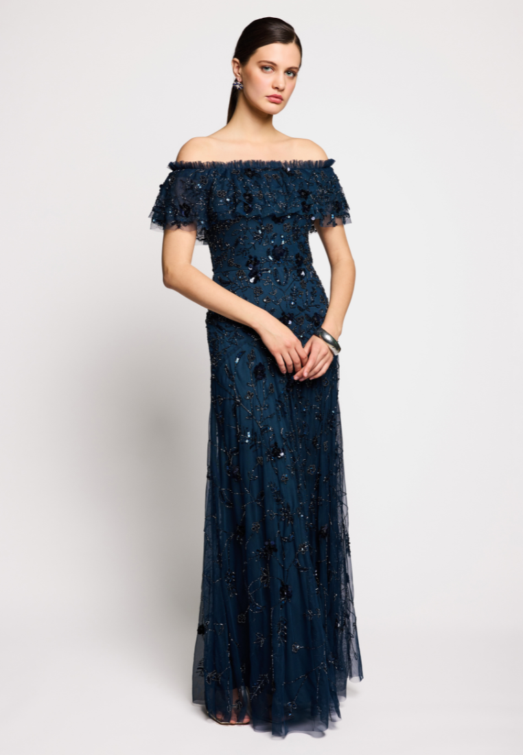S8 Modest Sequin Maxi Dress | MTZ260114
