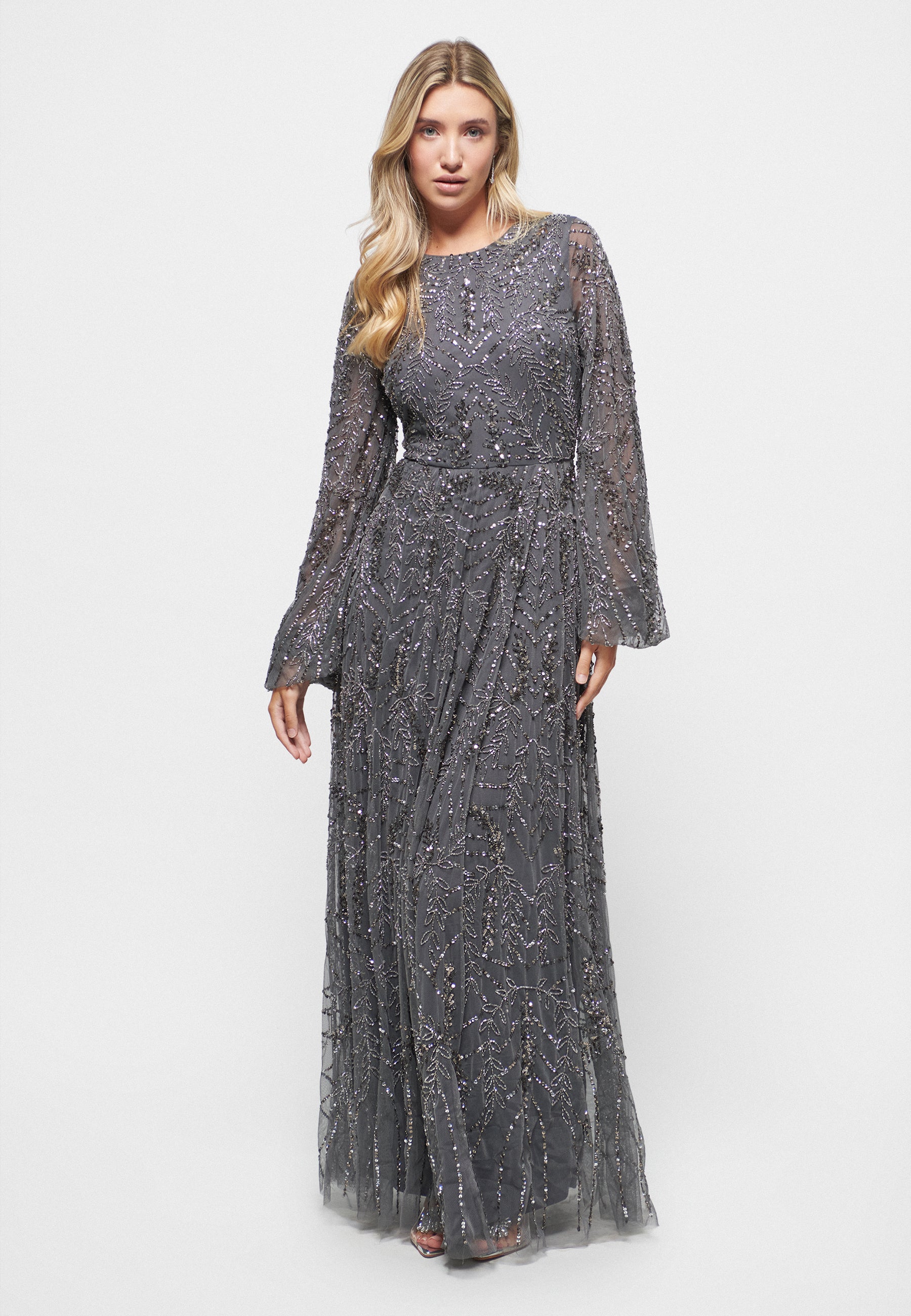 Romina Embellished Sequin Maxi Dress | MTZ240804