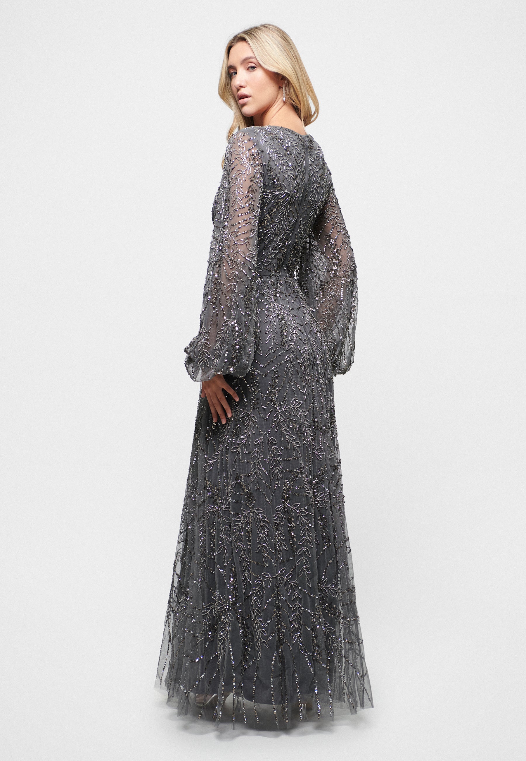 Romina Embellished Sequin Maxi Dress | MTZ240804