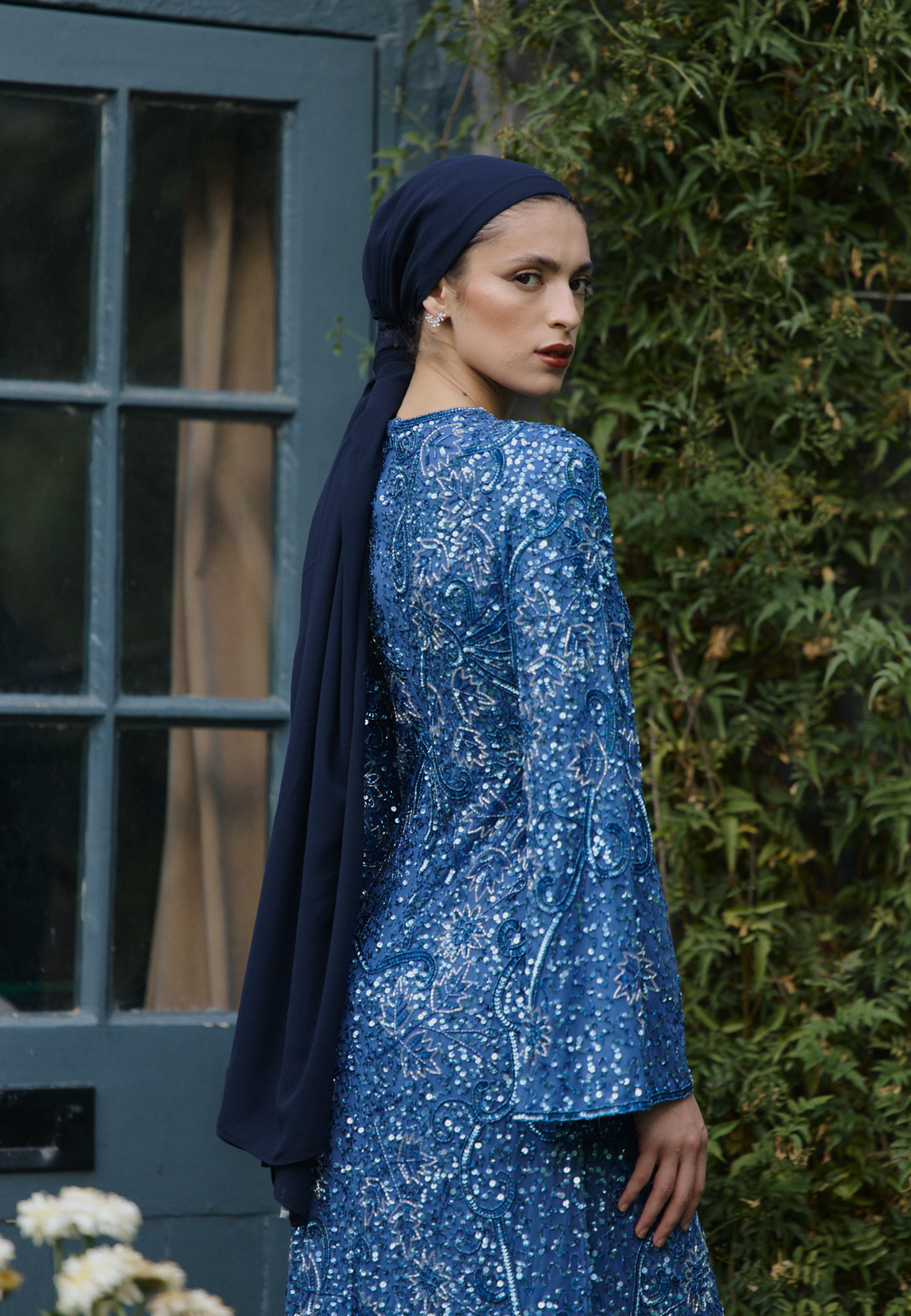 Aliye Embellished Sequin Maxi Dress | MTZ250805