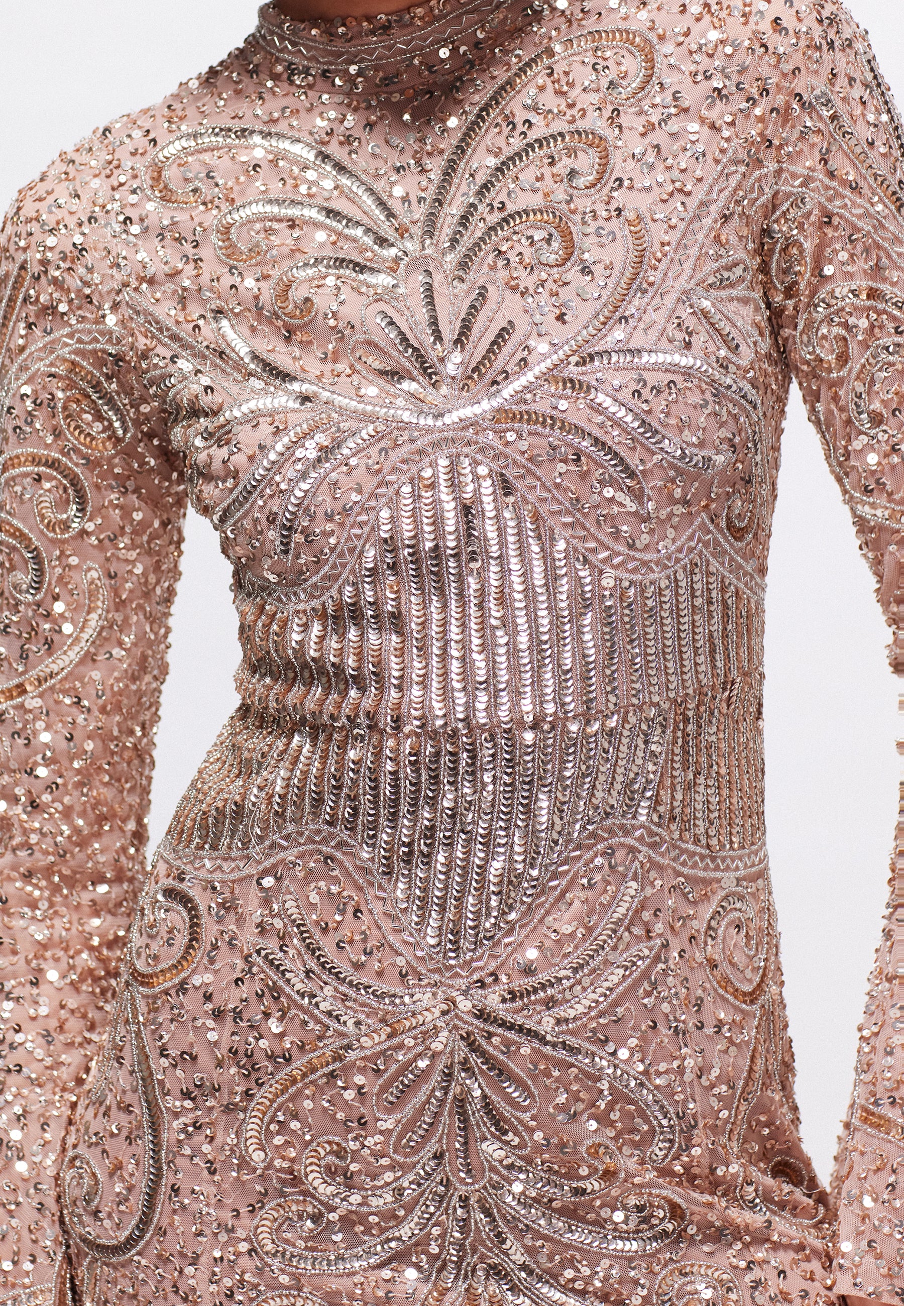 Zaira Embellished Sequin Maxi Dress | MTZ240801