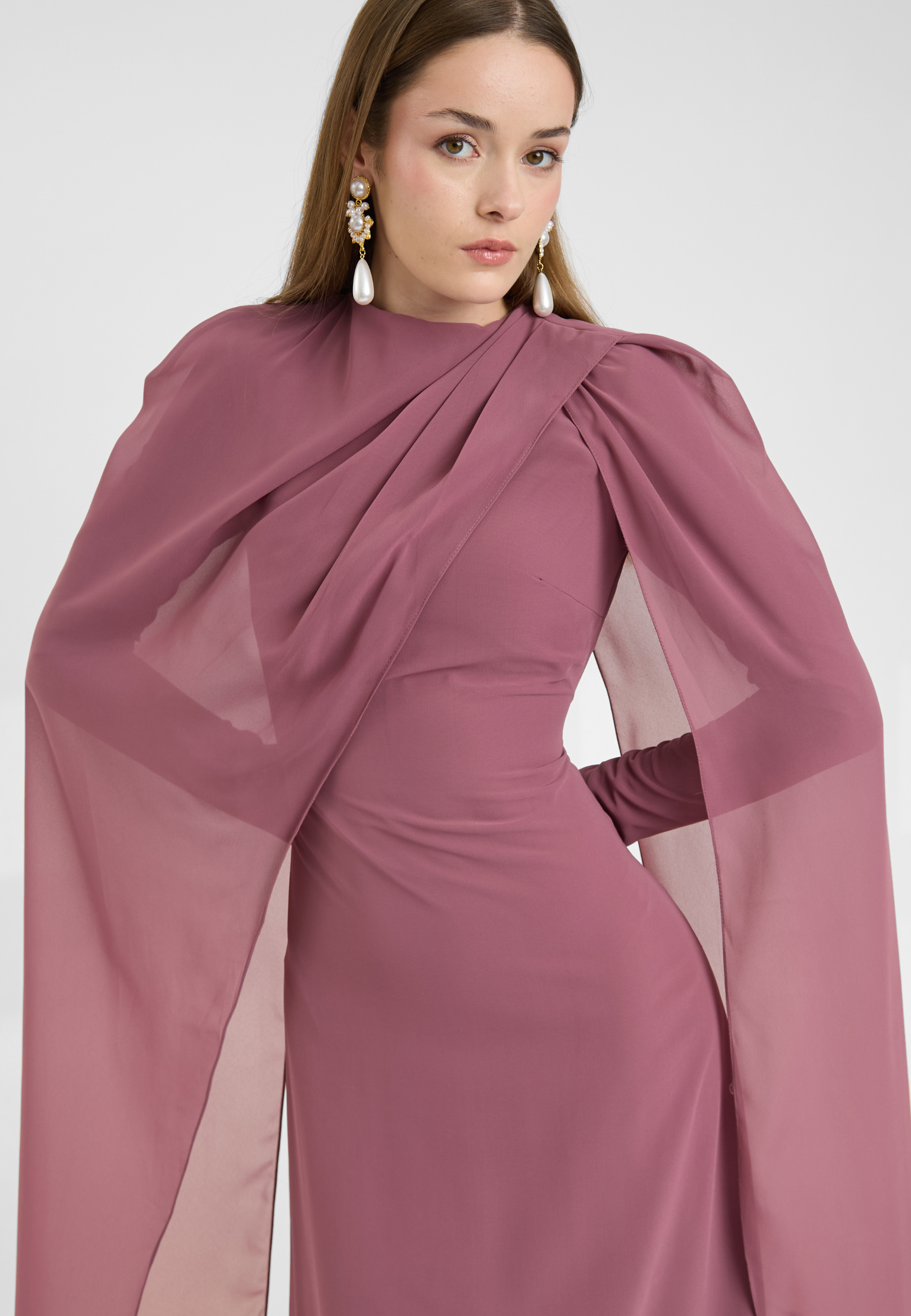 Parizia Modest Chiffon Maxi Dress | MTZ250920