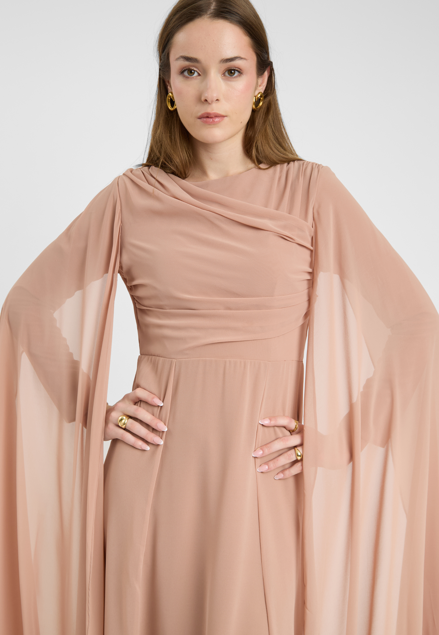 Mai Modest Chiffon Maxi Dress | MTZ250917