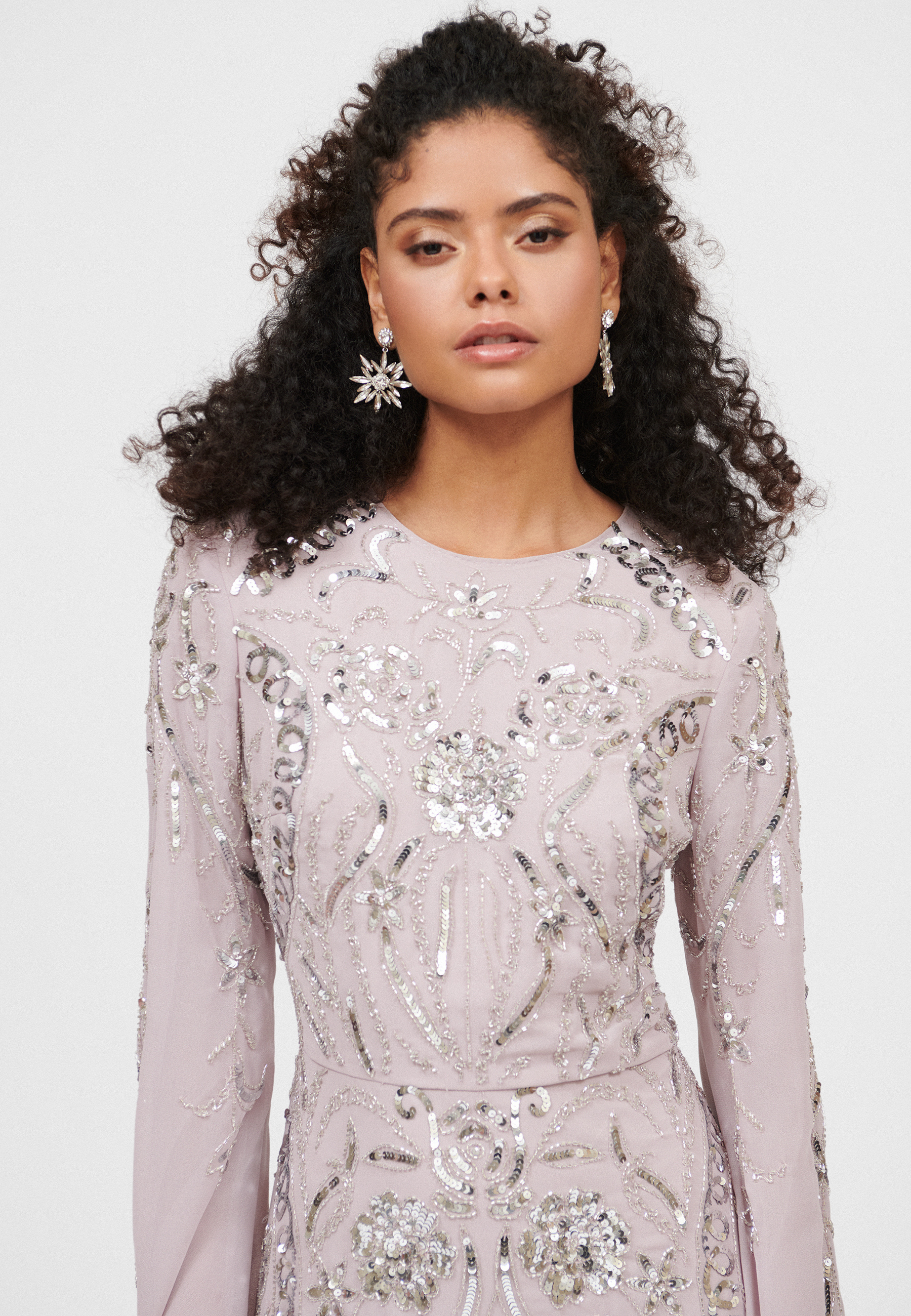 Dima Modest Embellished Sequin Maxi Dress | MTZ250118