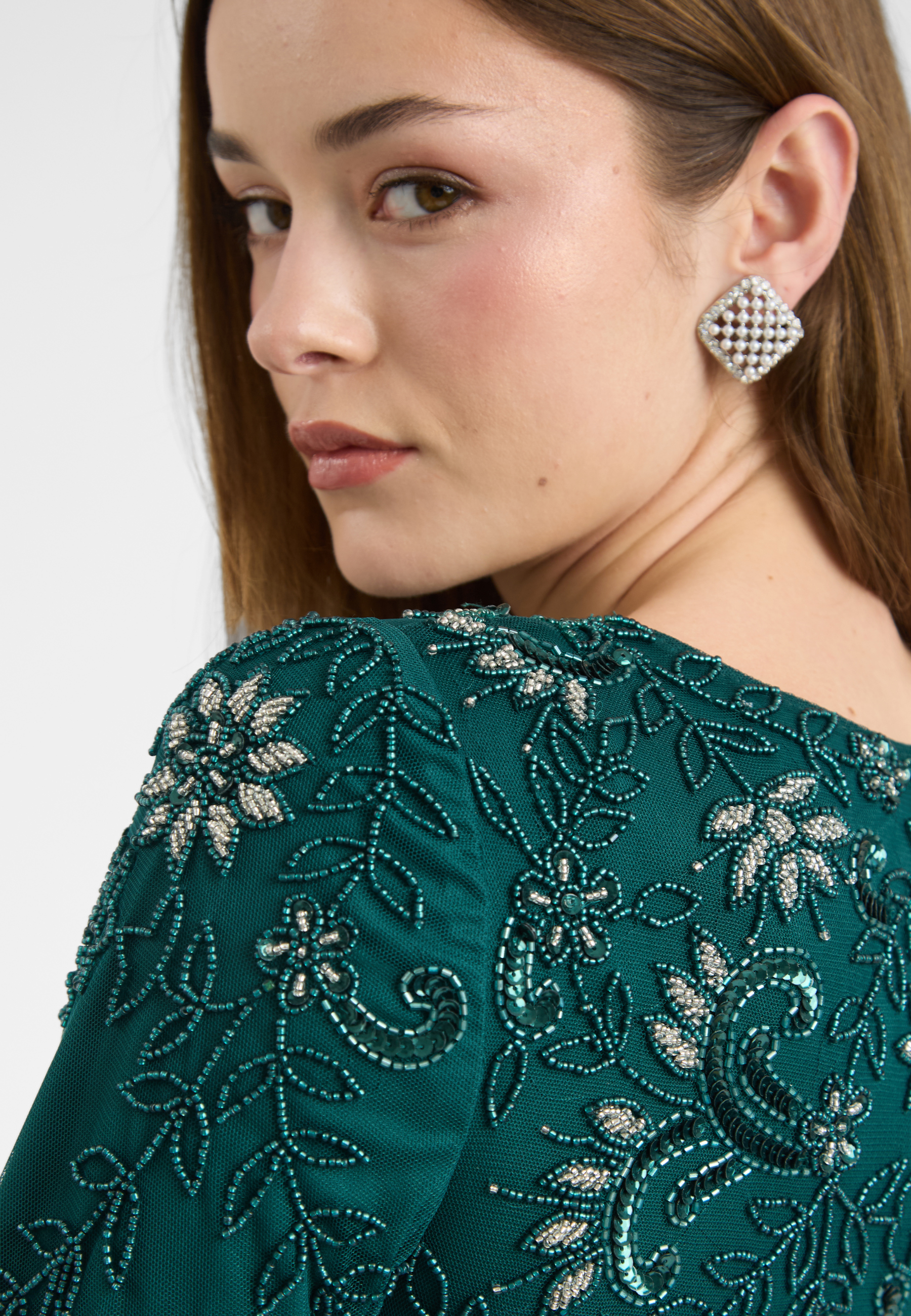 Rawa Modest Embellished Sequin Maxi Dress | MTZ250710