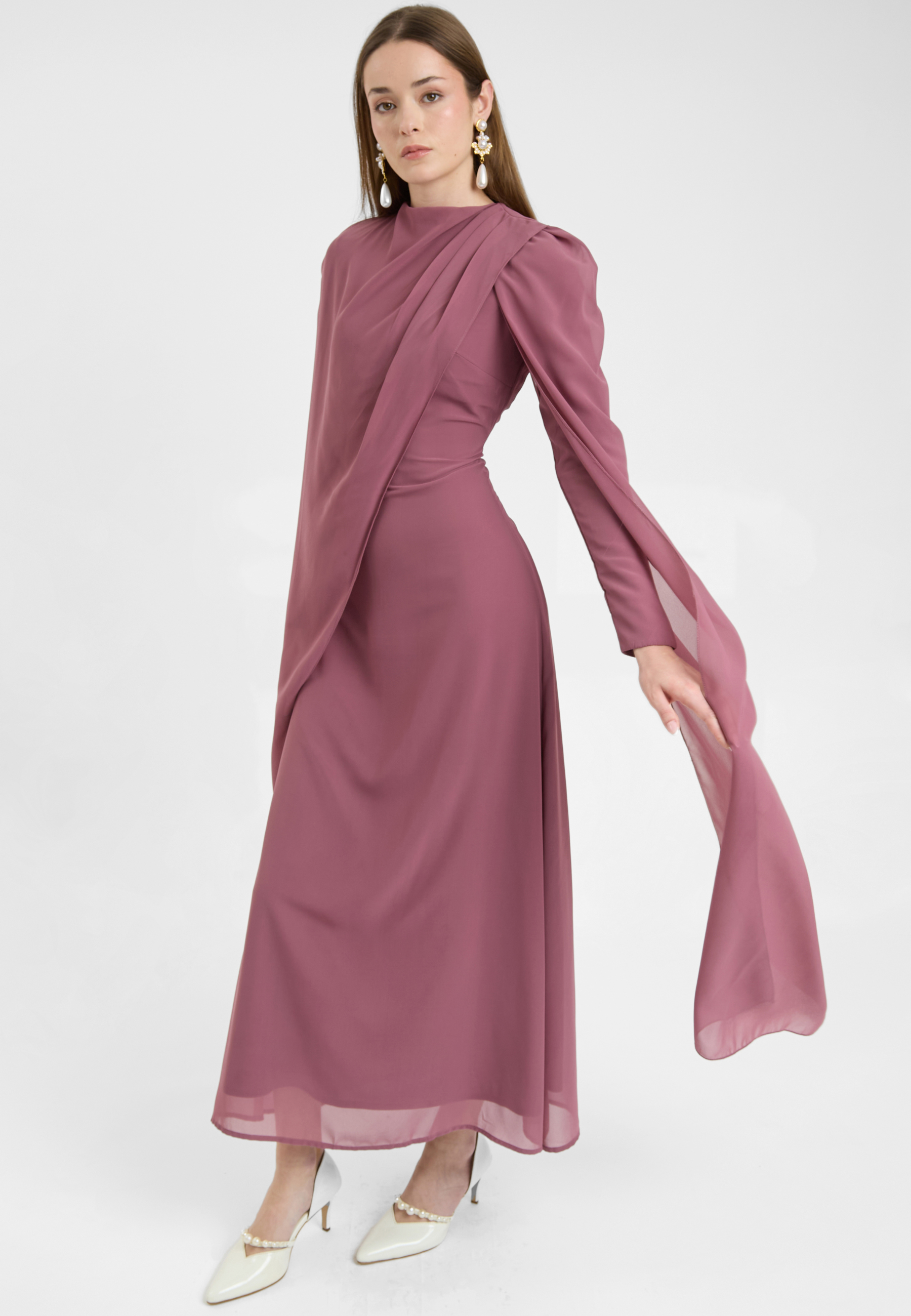 Parizia Modest Chiffon Maxi Dress | MTZ250920