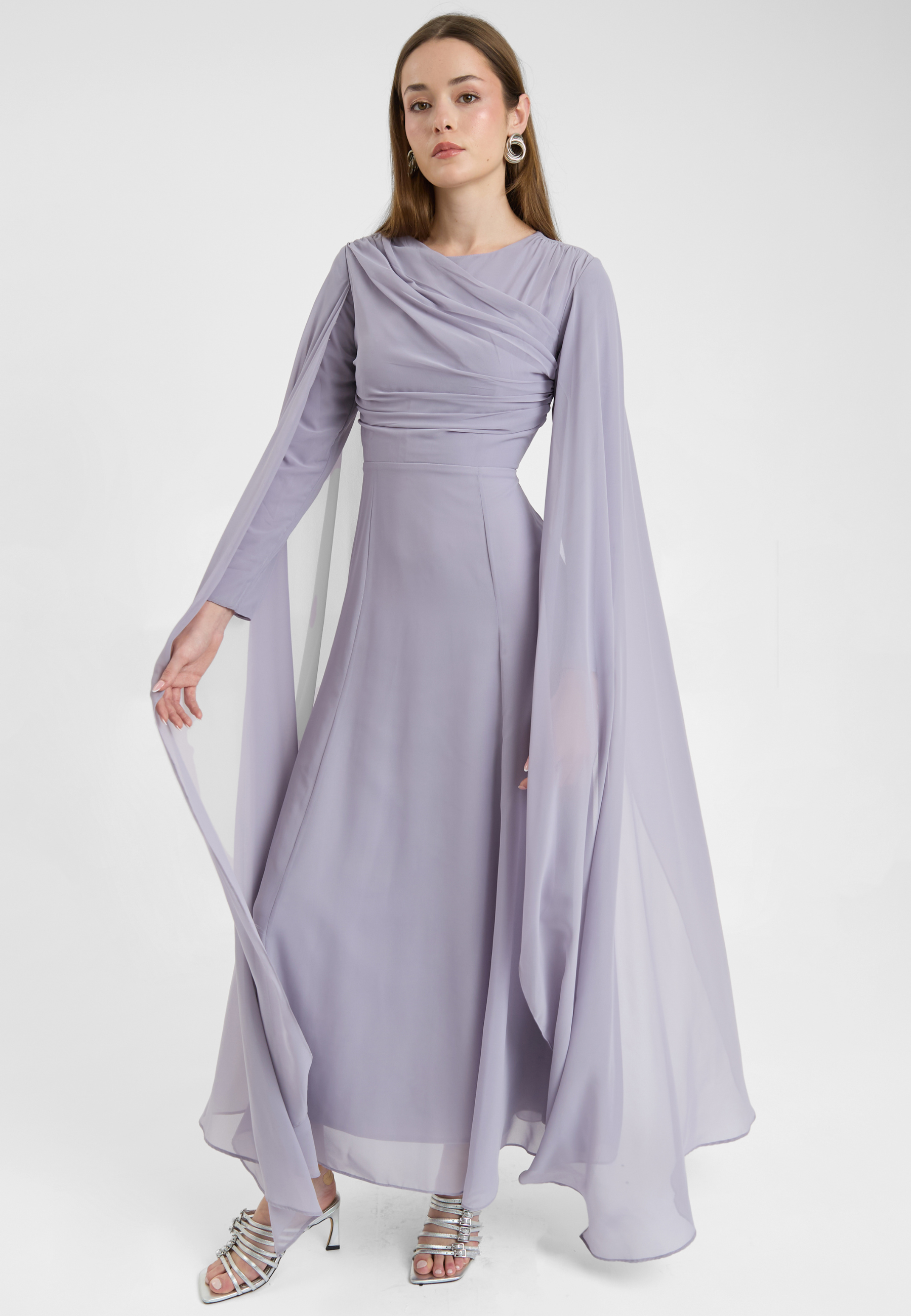 Aurora Modest Chiffon Maxi Dress | MTZ250916