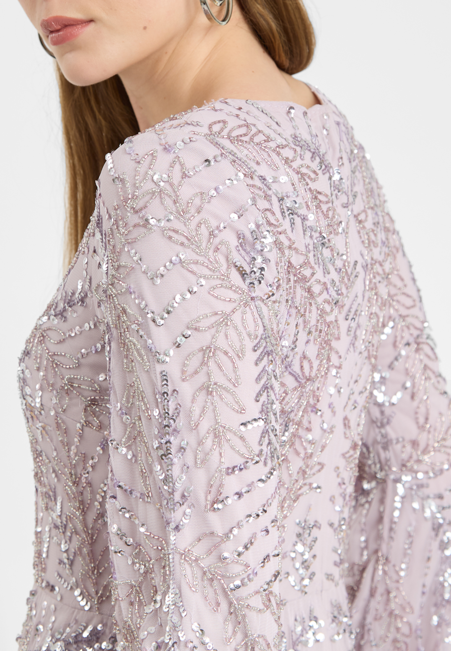 Imara Modest Embellished Sequin Maxi Dress | MTZ250324