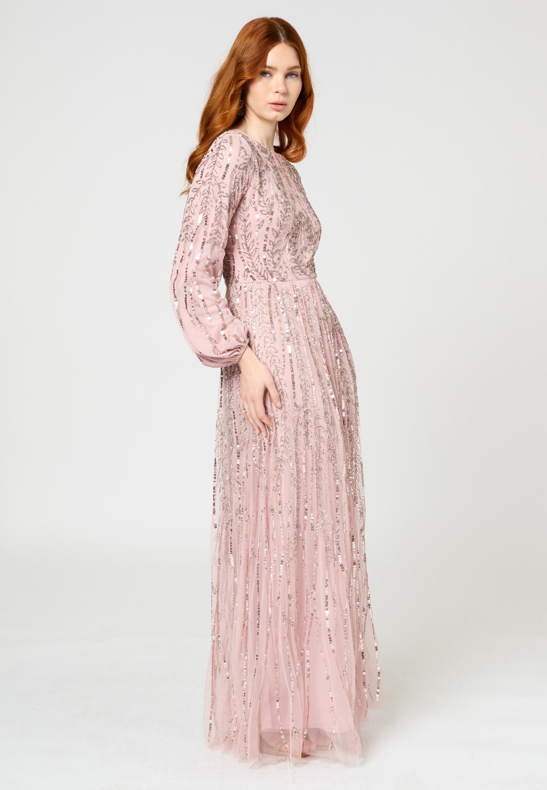 Elif Modest Embellished Sequin Maxi Dress | MTZ250315 MARYISA Elif Modest Embellished Sequin Maxi Dress | MTZ250315 MARYISA