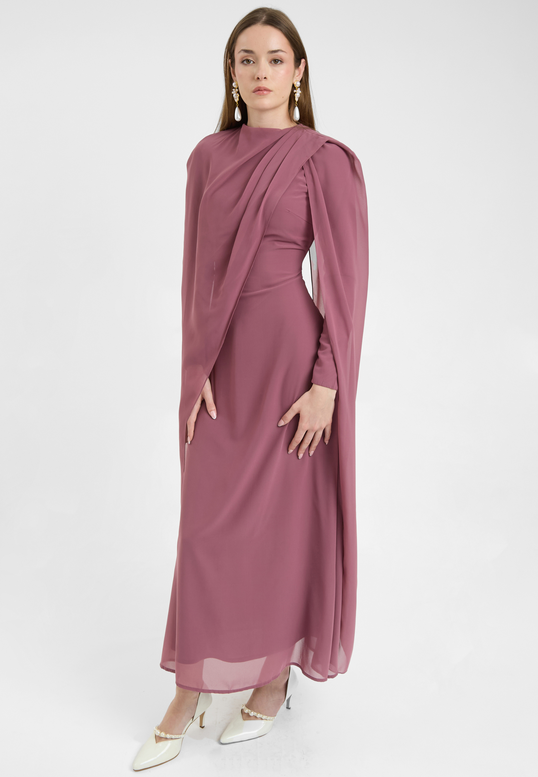 Parizia Modest Chiffon Maxi Dress | MTZ250920