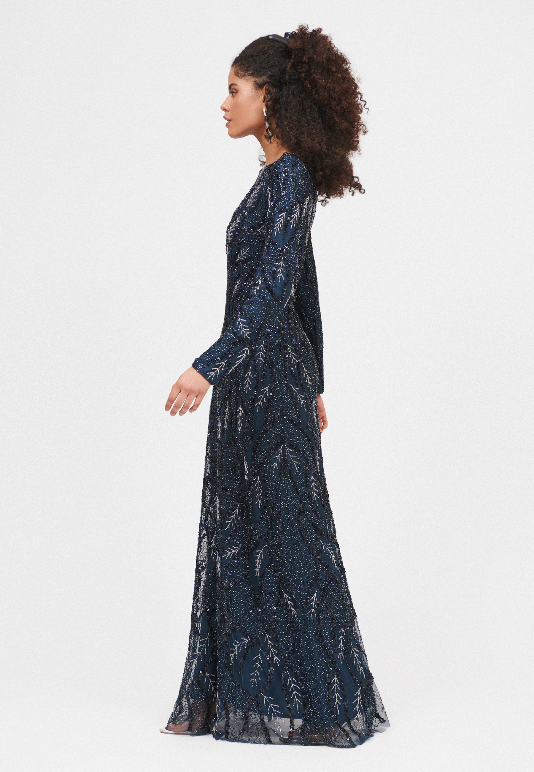 Anan Modest Embellished Sequin Maxi Dress | MTZ250103