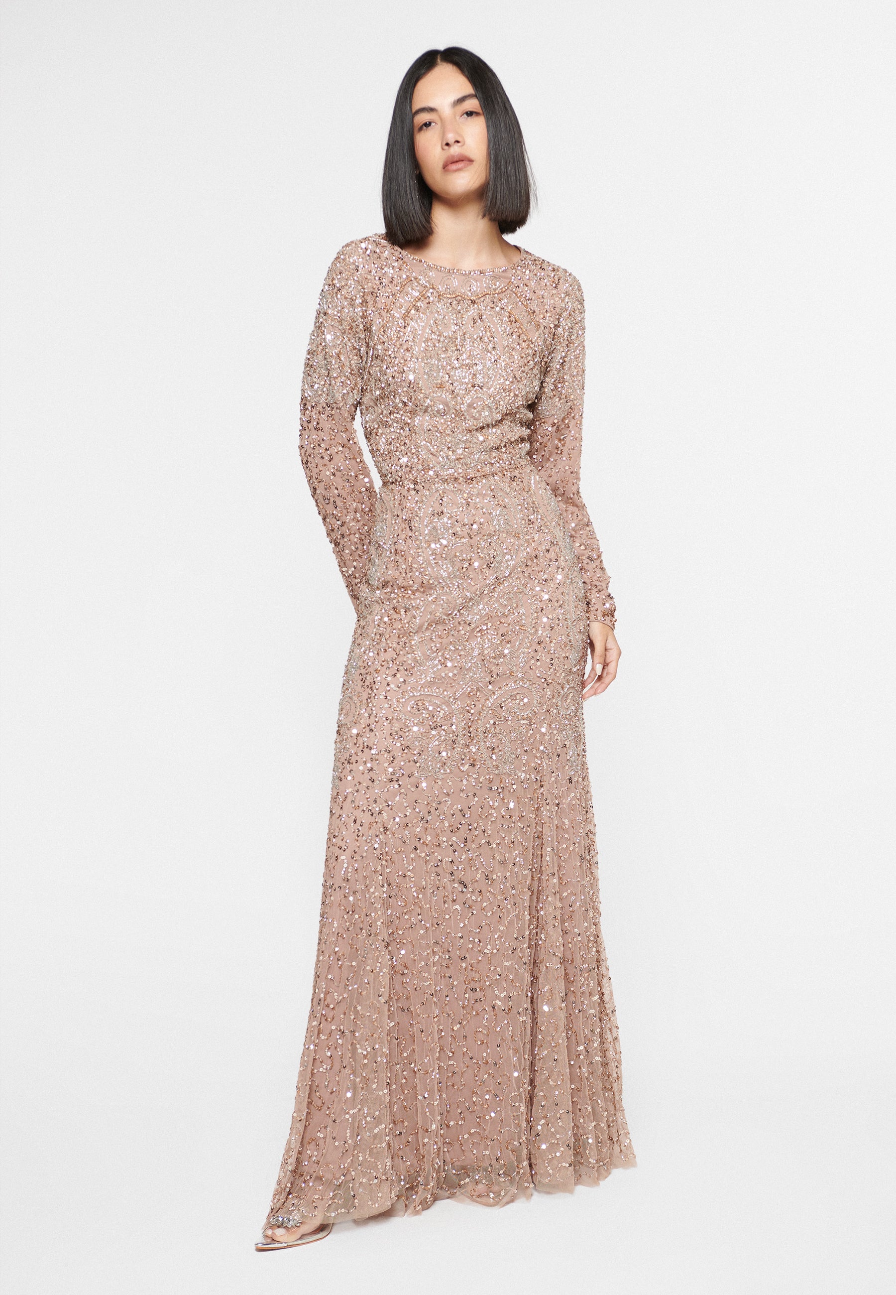 Jane Embellished Sequin Maxi Dress | MTZ240601