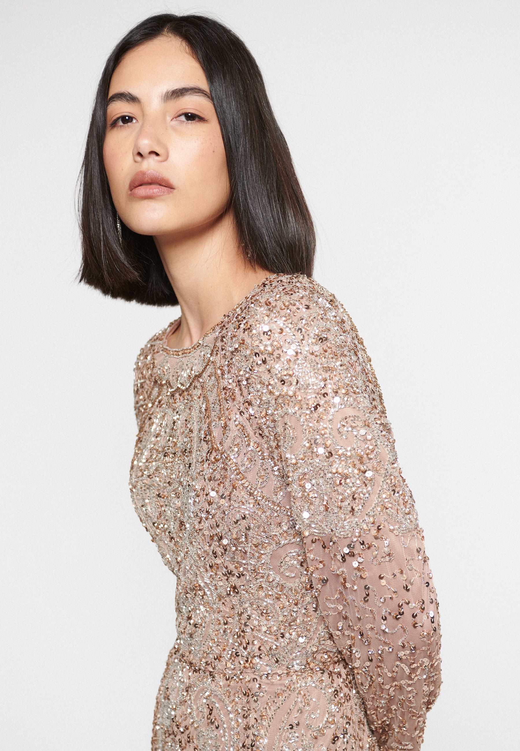 Jane Embellished Sequin Maxi Dress | MTZ240601