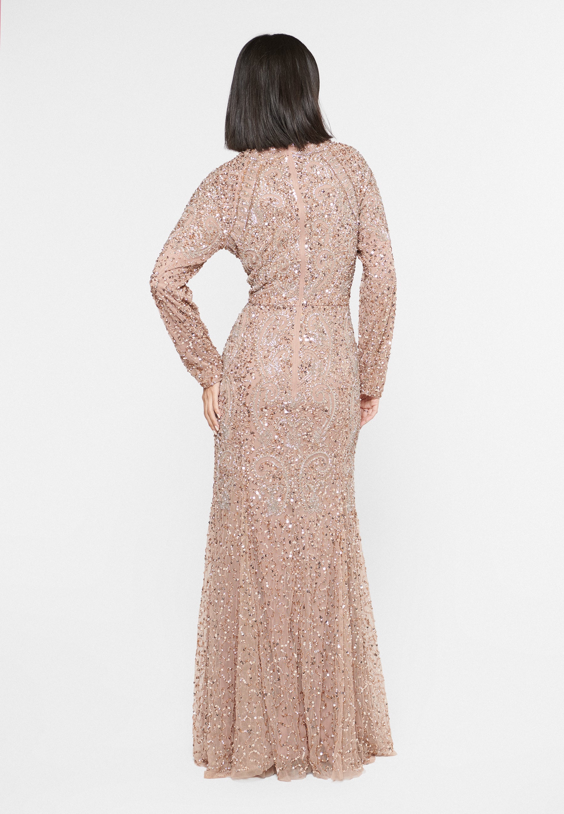 Jane Embellished Sequin Maxi Dress | MTZ240601