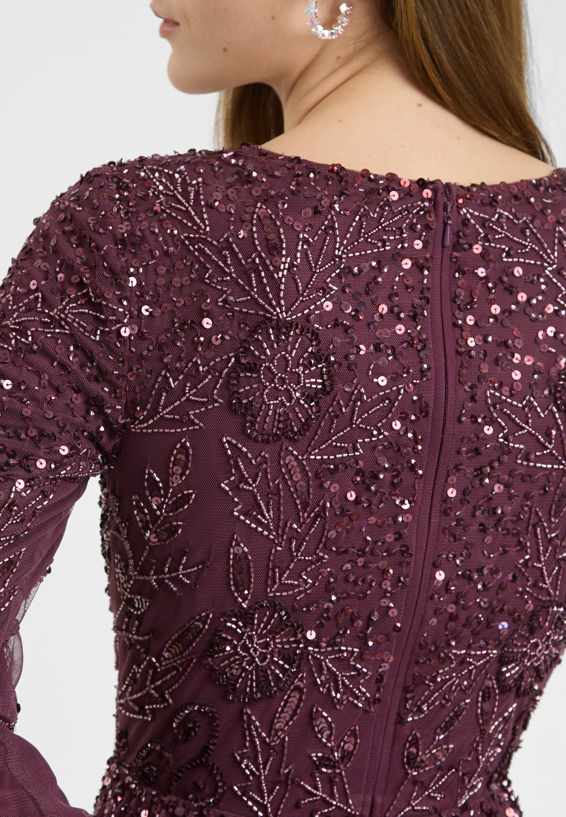 Tiana Embellished Sequin Maxi Dress | MTZ250715