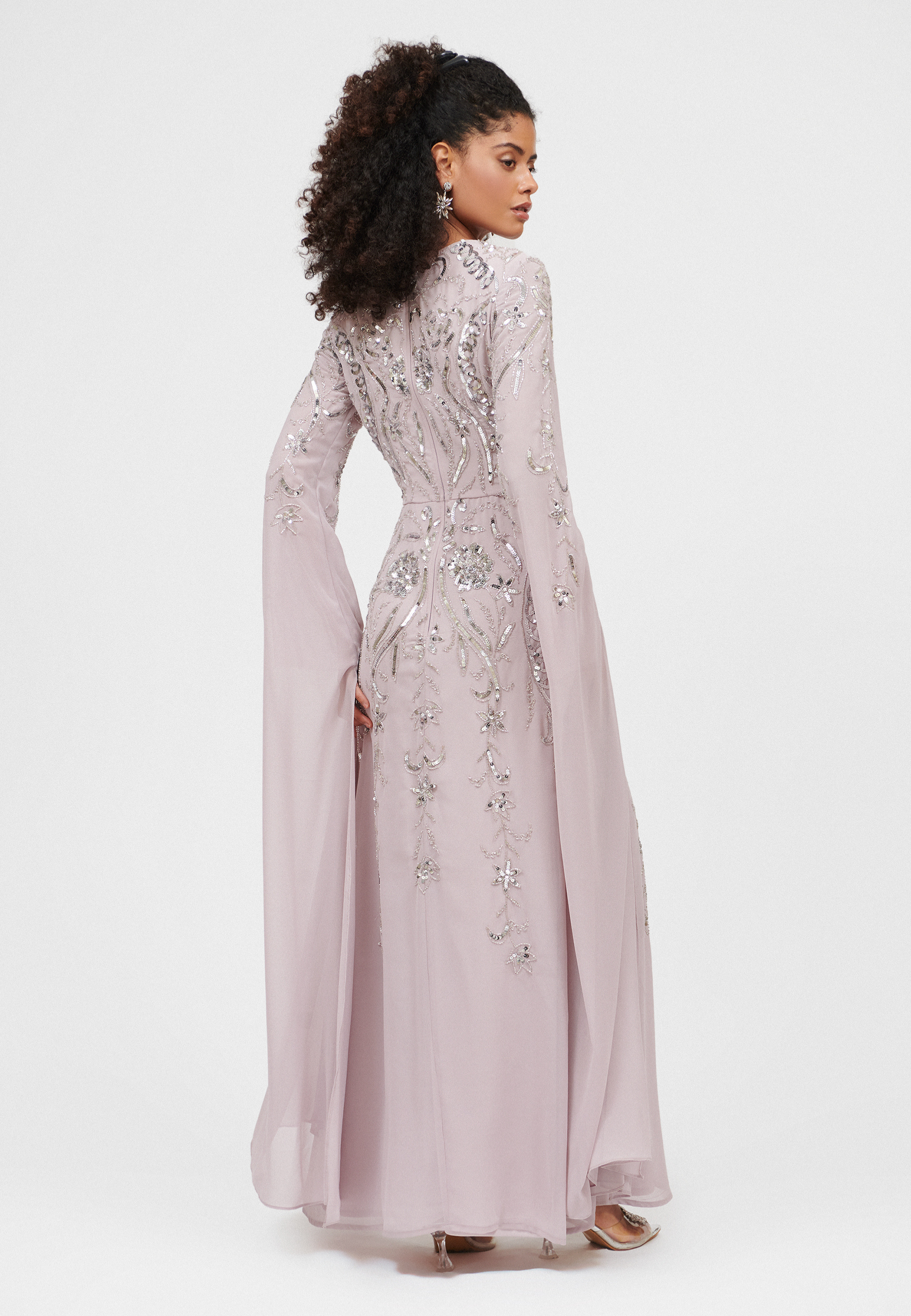 Dima Modest Embellished Sequin Maxi Dress | MTZ250118