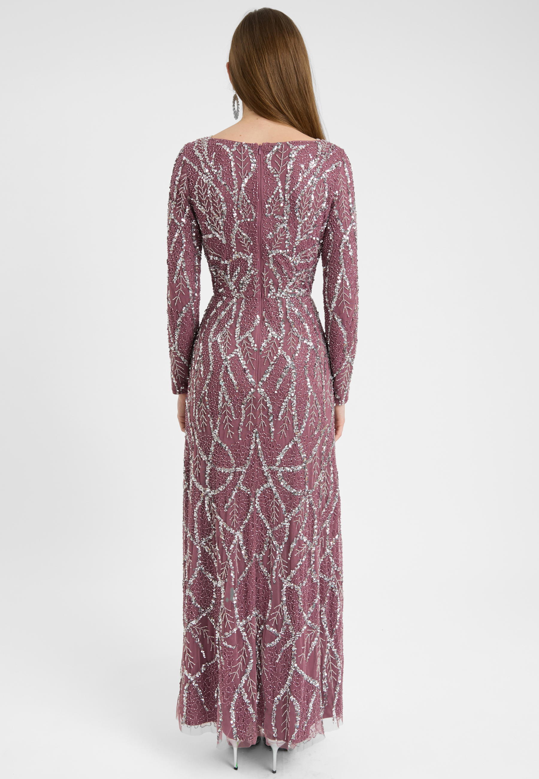 Sezen Embellished Sequin Maxi Dress | MTZ250812