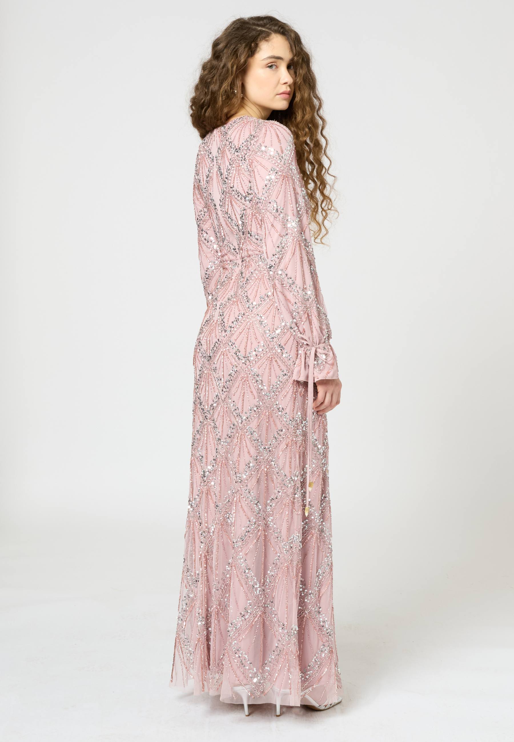 Heidi Modest Embellished Sequin Maxi Dress | MTZ250410 MARYISA Heidi Modest Embellished Sequin Maxi Dress | MTZ250410 MARYISA