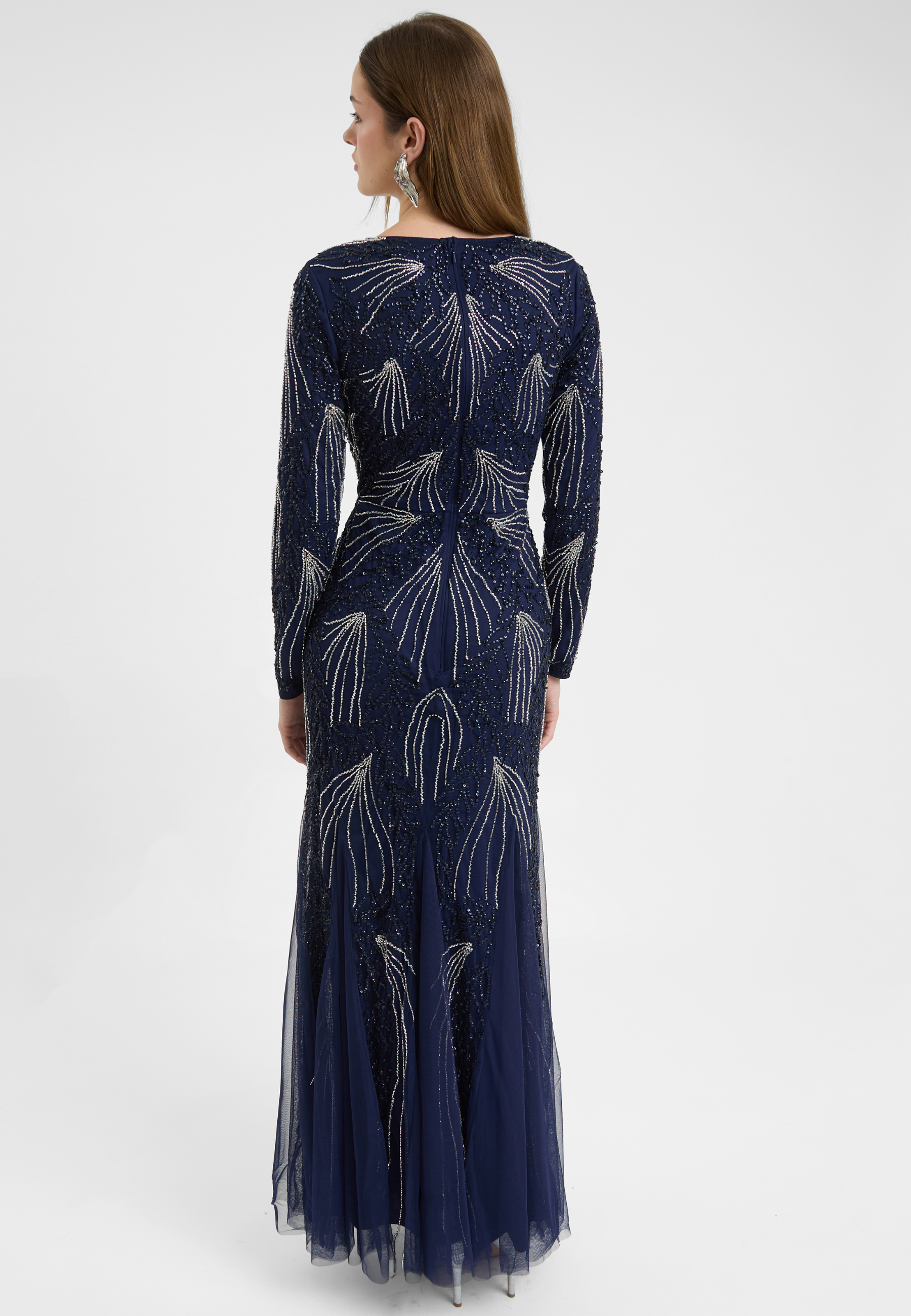 Elle Modest Embellished Sequin Maxi Dress | MTZ250714