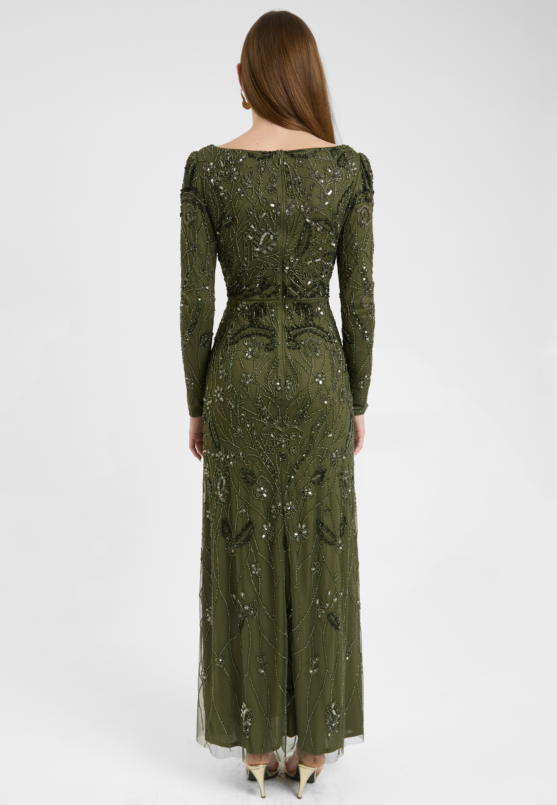 Ziya Embellished Sequin Maxi Dress | MTZ250803