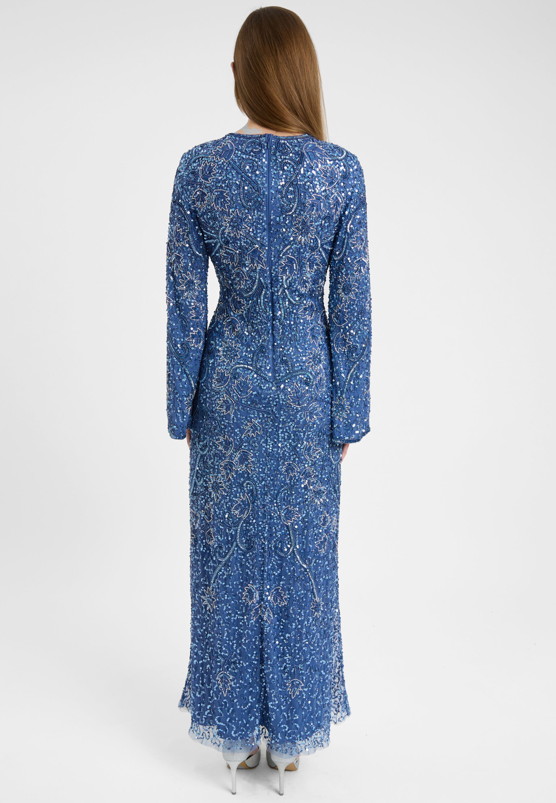 Aliye Embellished Sequin Maxi Dress | MTZ250805