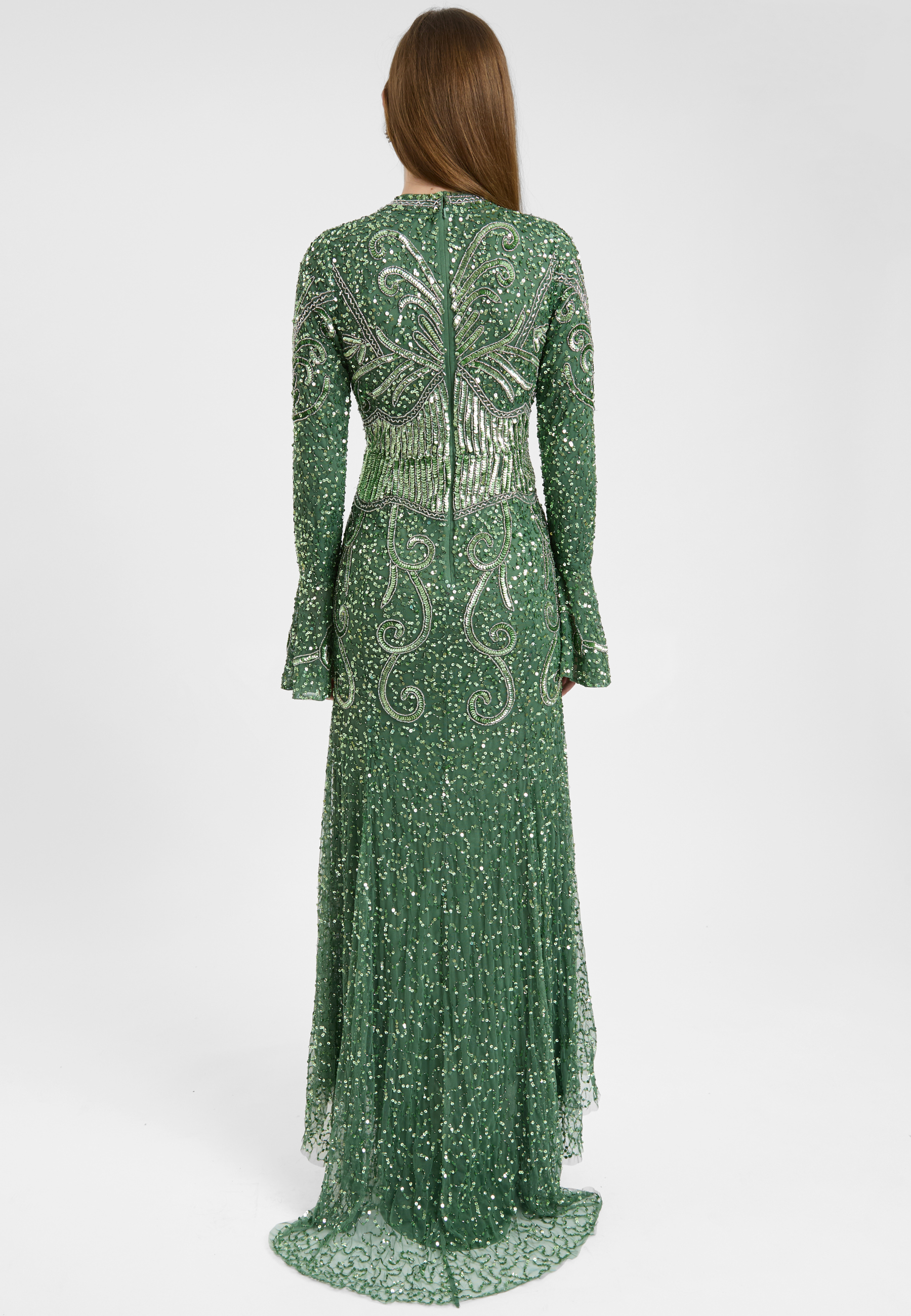modest green maxi dress Mya Modest Maxi in Hunter Large main image 0