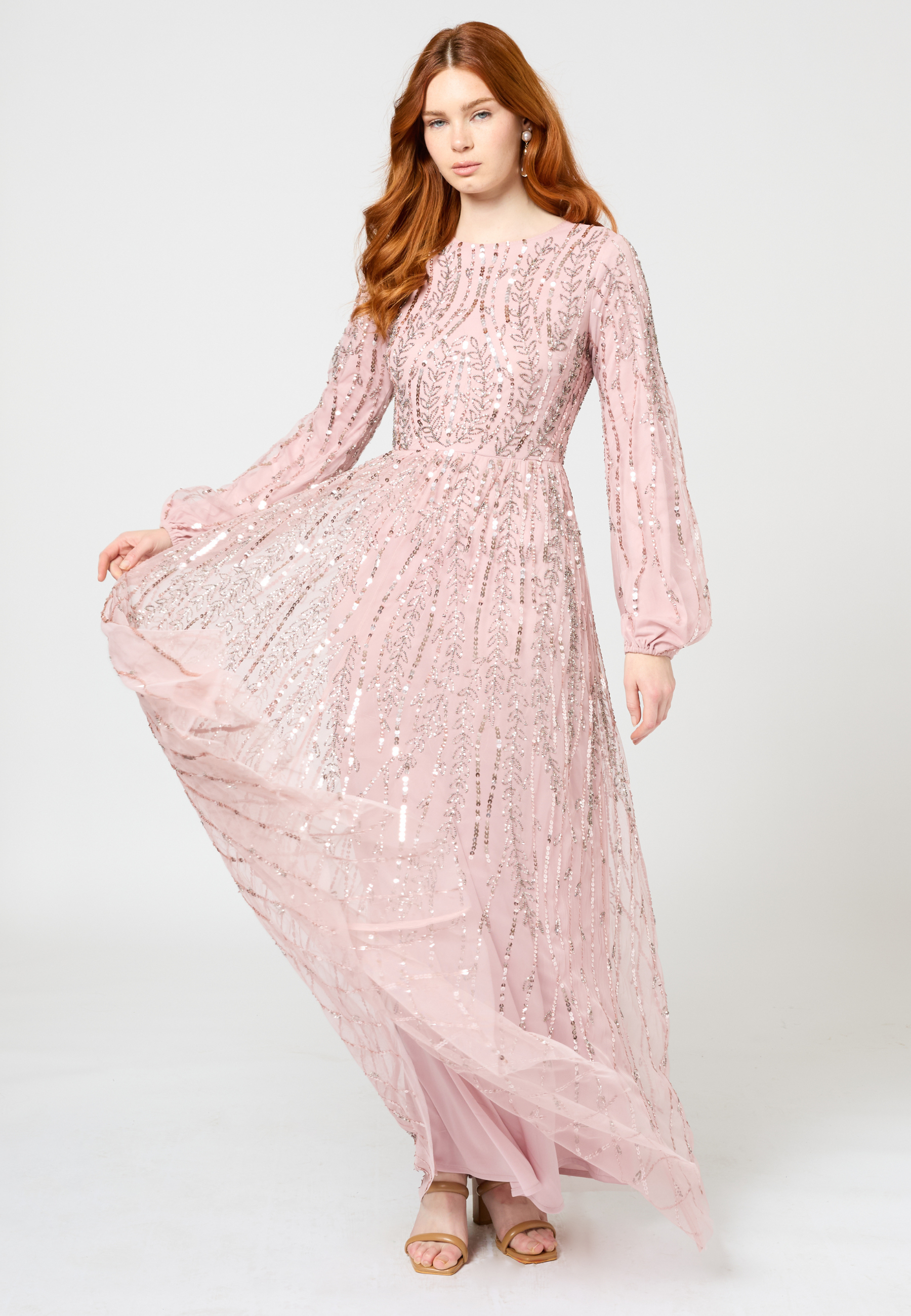 Elif Modest Embellished Sequin Maxi Dress | MTZ250315 MARYISA Elif Modest Embellished Sequin Maxi Dress | MTZ250315 MARYISA