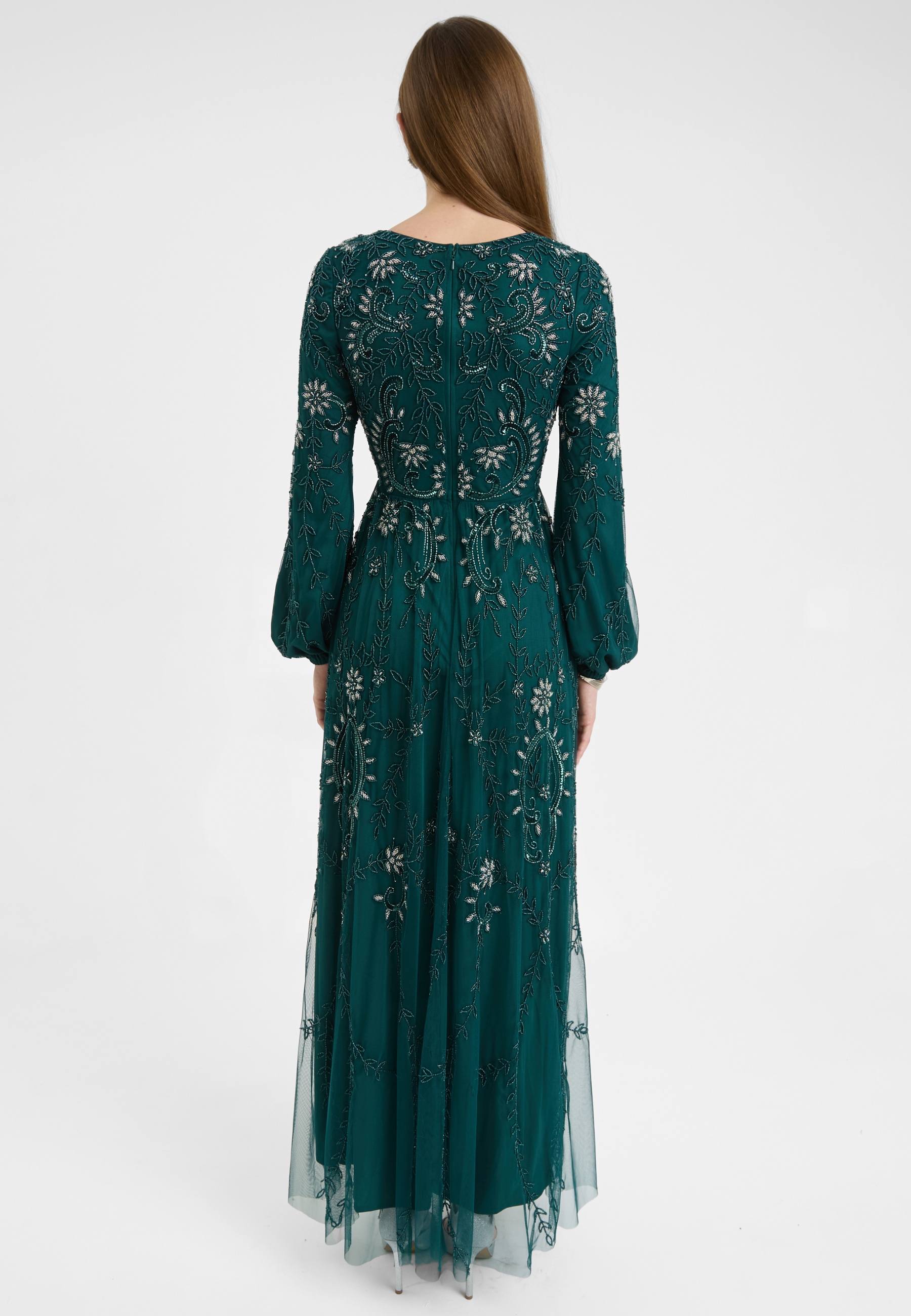 Rawa Modest Embellished Sequin Maxi Dress | MTZ250710