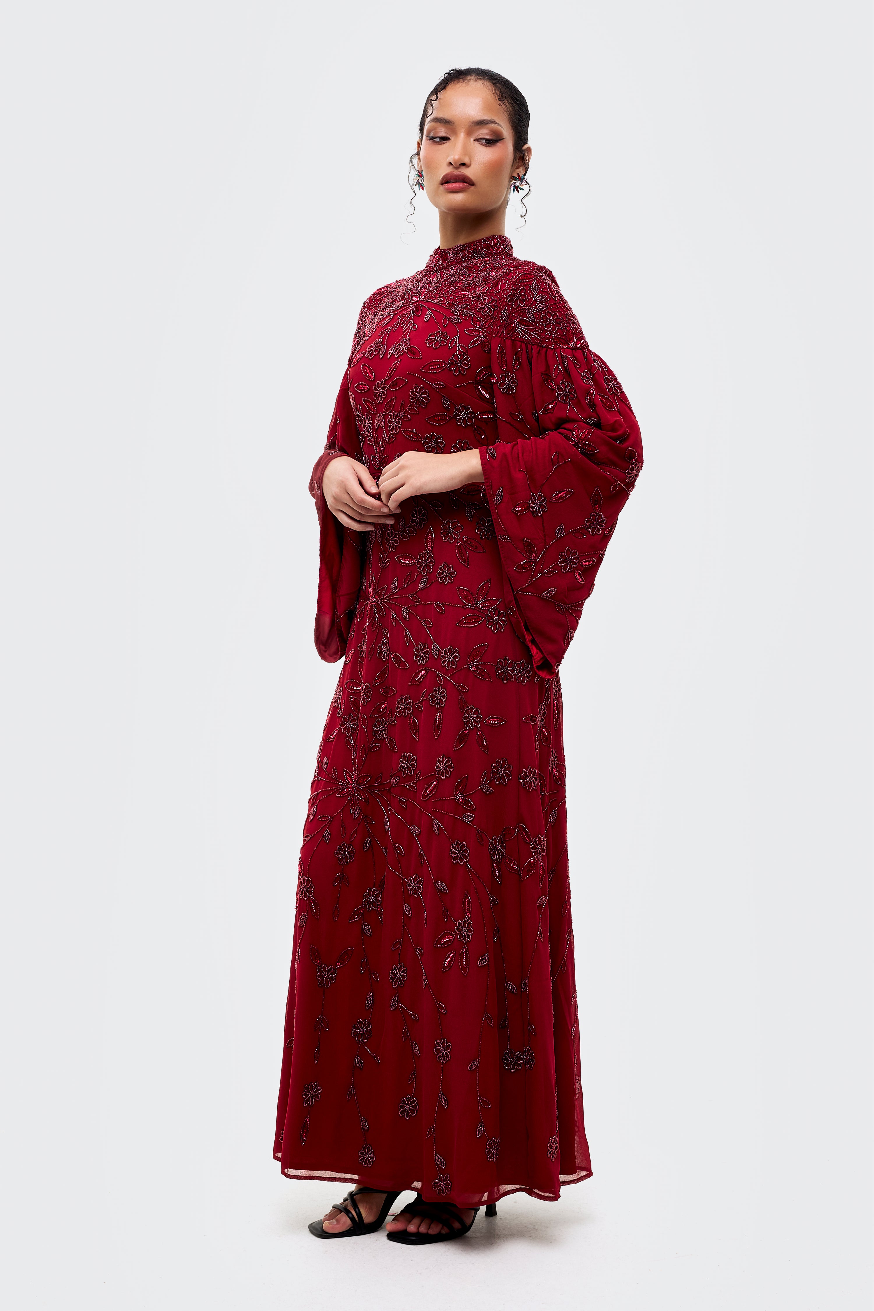 Maisie Modest Sequin Maxi Dress | MTZ260304