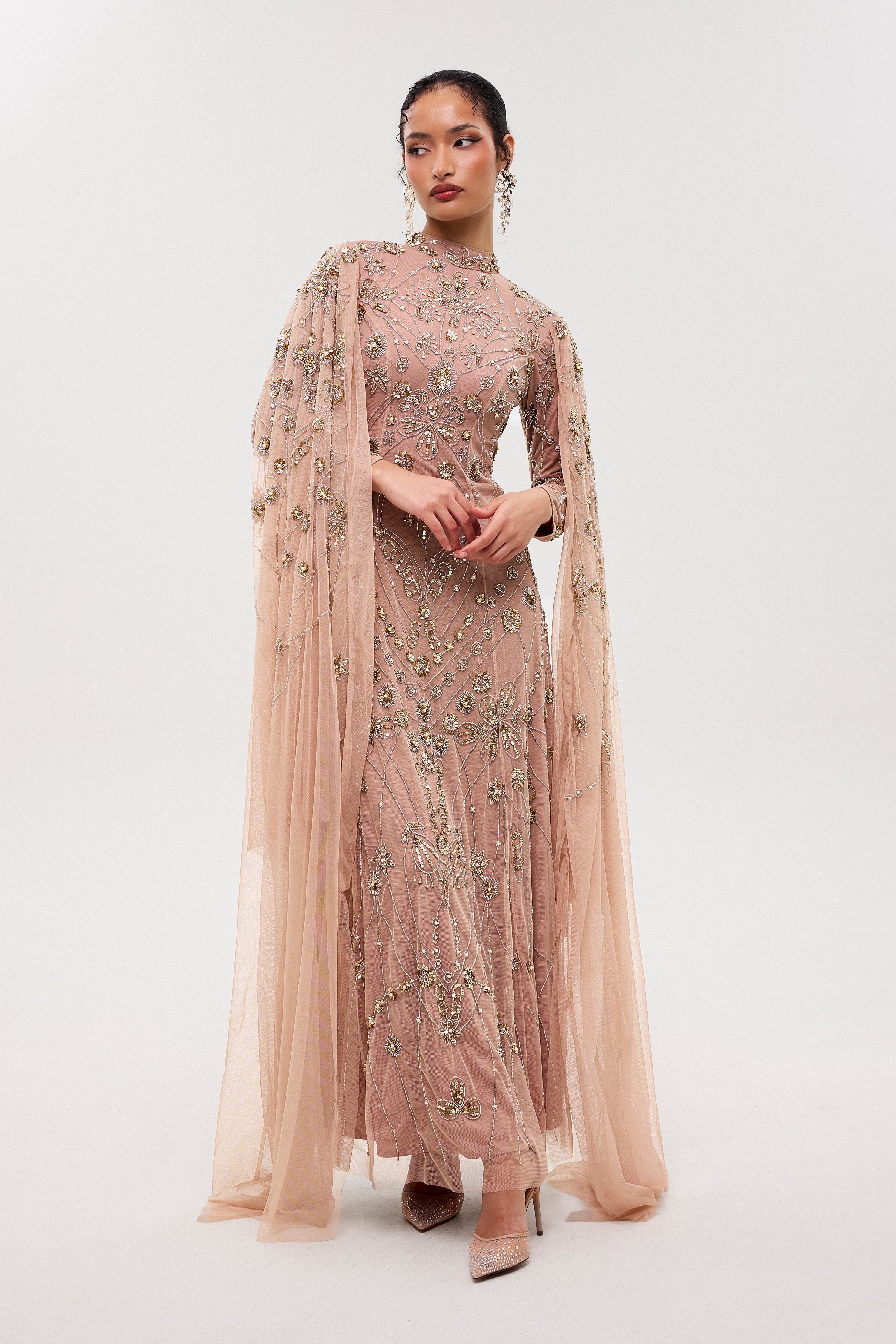 Tiye Modest Sequin Maxi Dress | MTZ260308