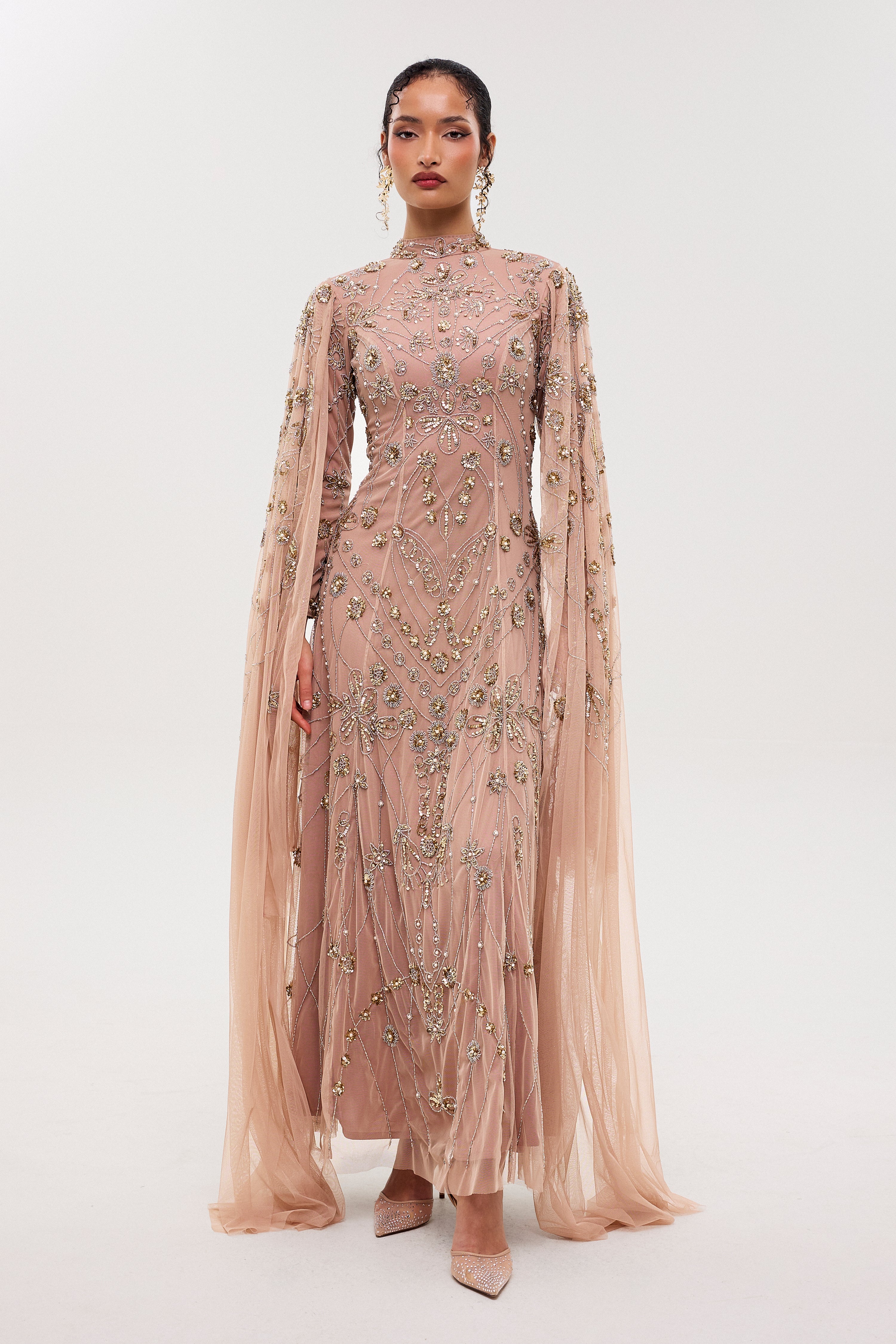 Tiye Modest Sequin Maxi Dress | MTZ260308