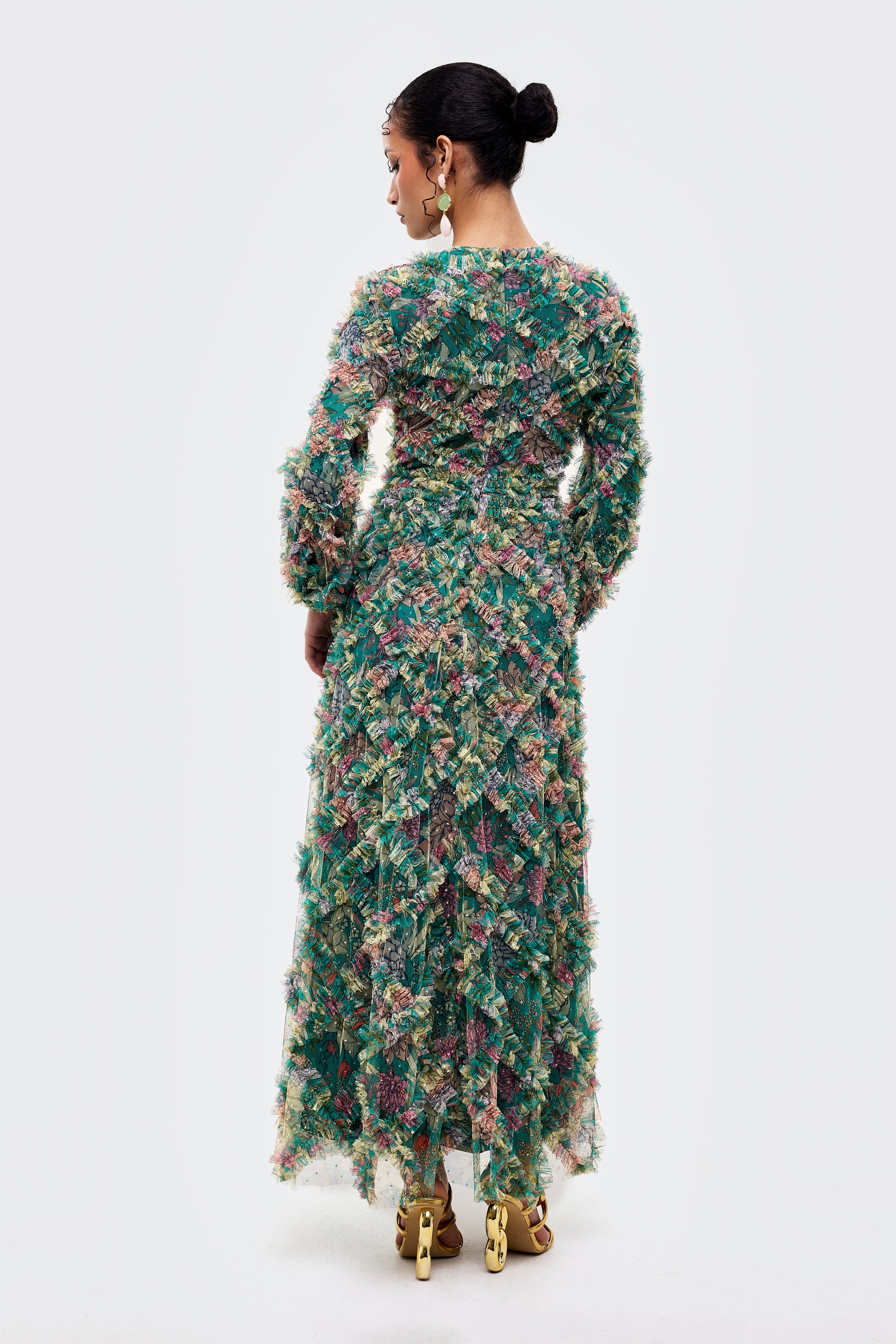 Maia Modest Ruffle Maxi Dress | MTZ260217