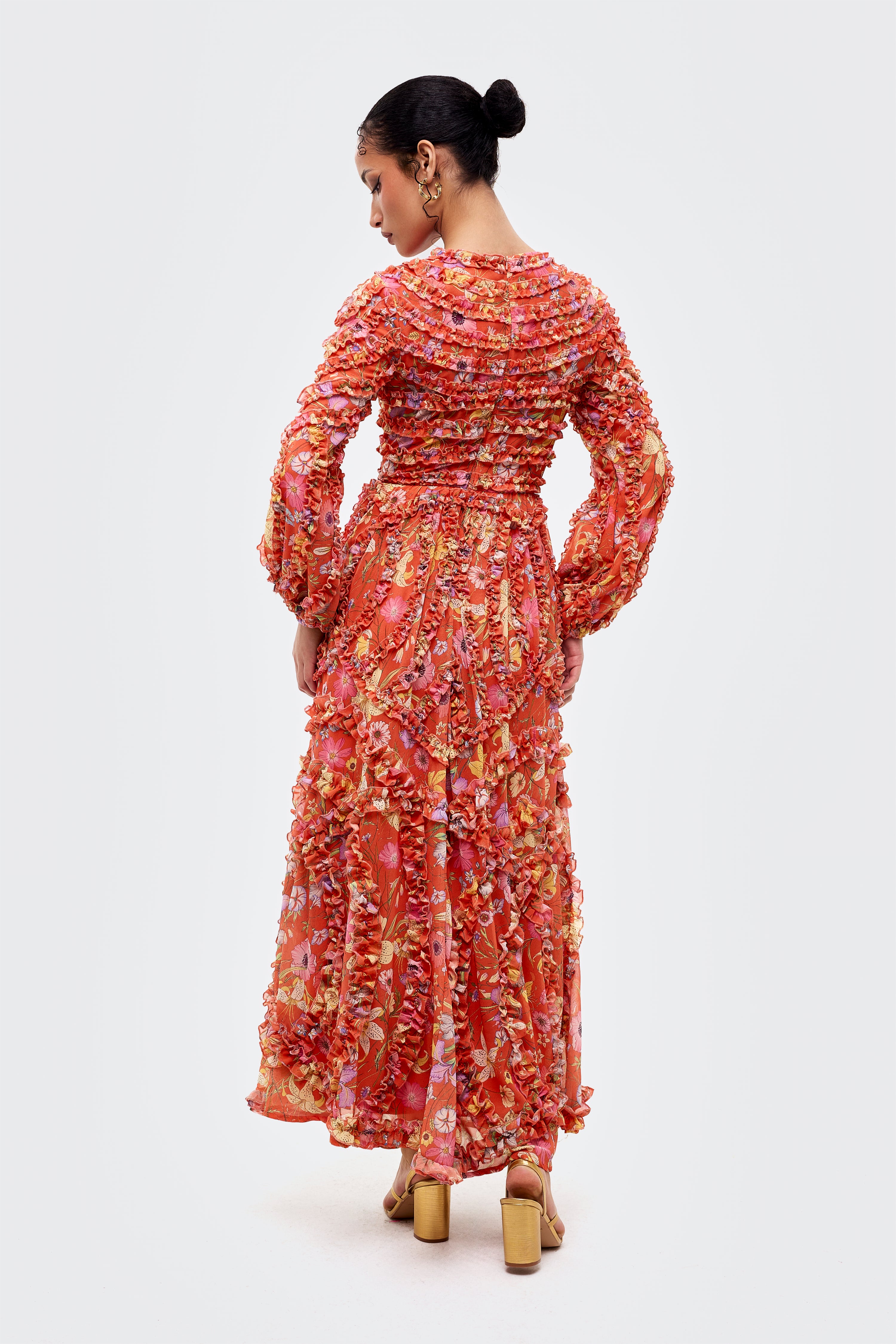 Soren Modest Ruffle Maxi Dress | MTZ260222