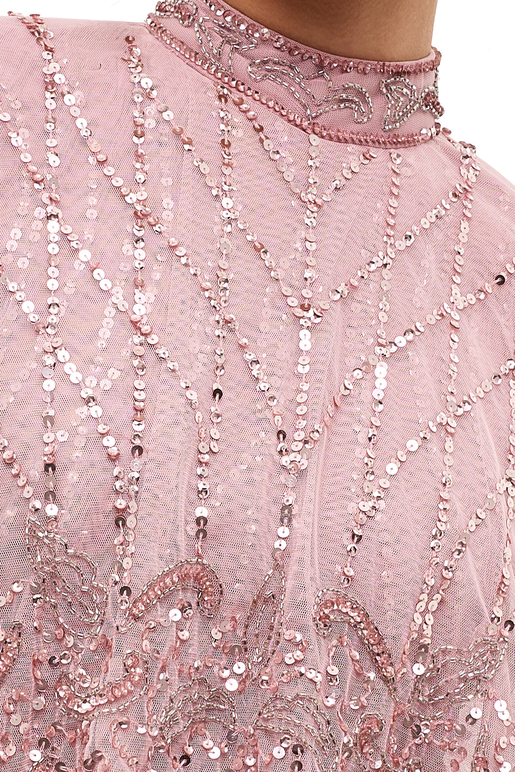 Melanie Modest Sequin Maxi Dress | MTZ260103