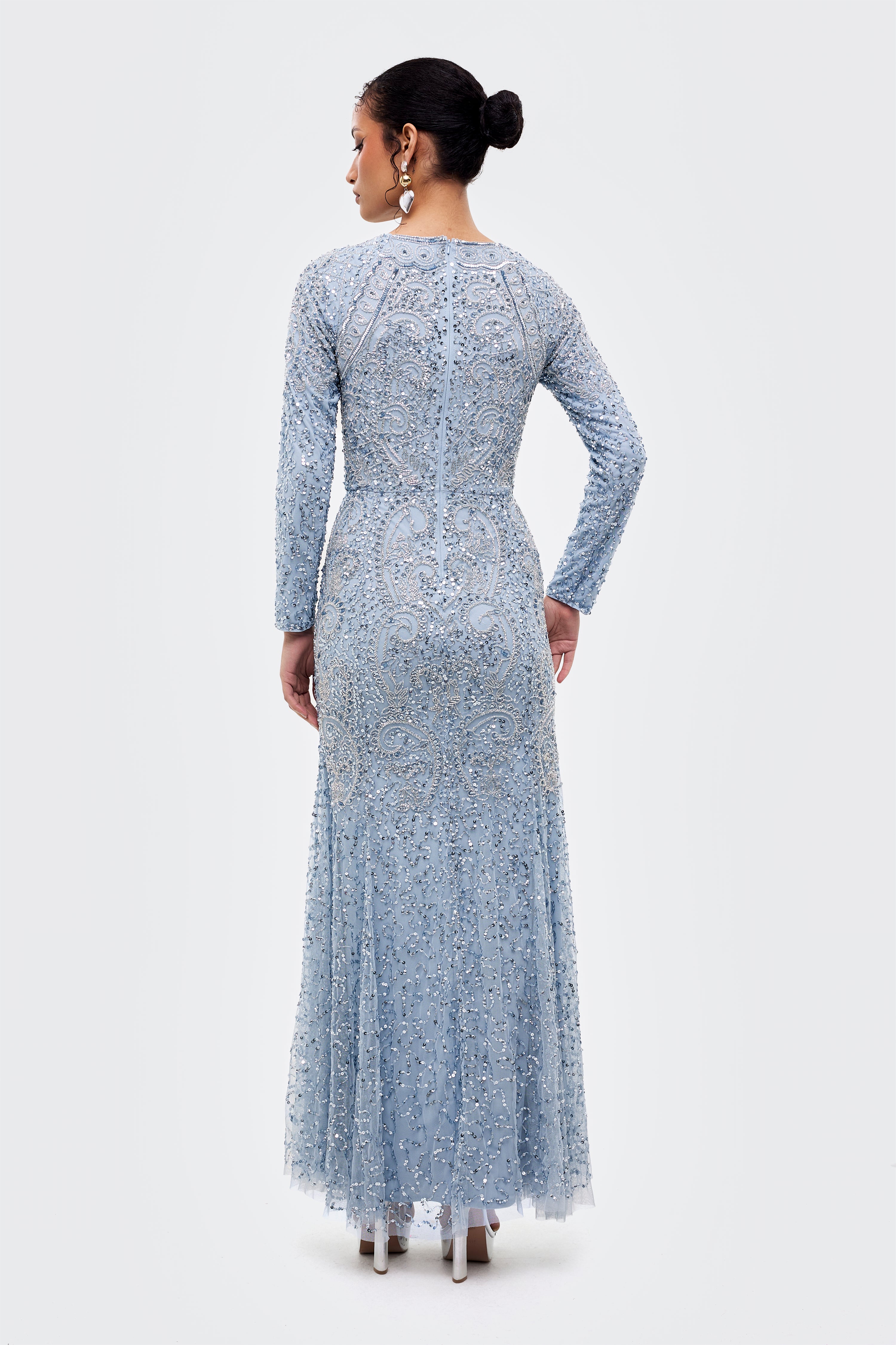 Sihem Modest Sequin Maxi Dress | MTZ260111