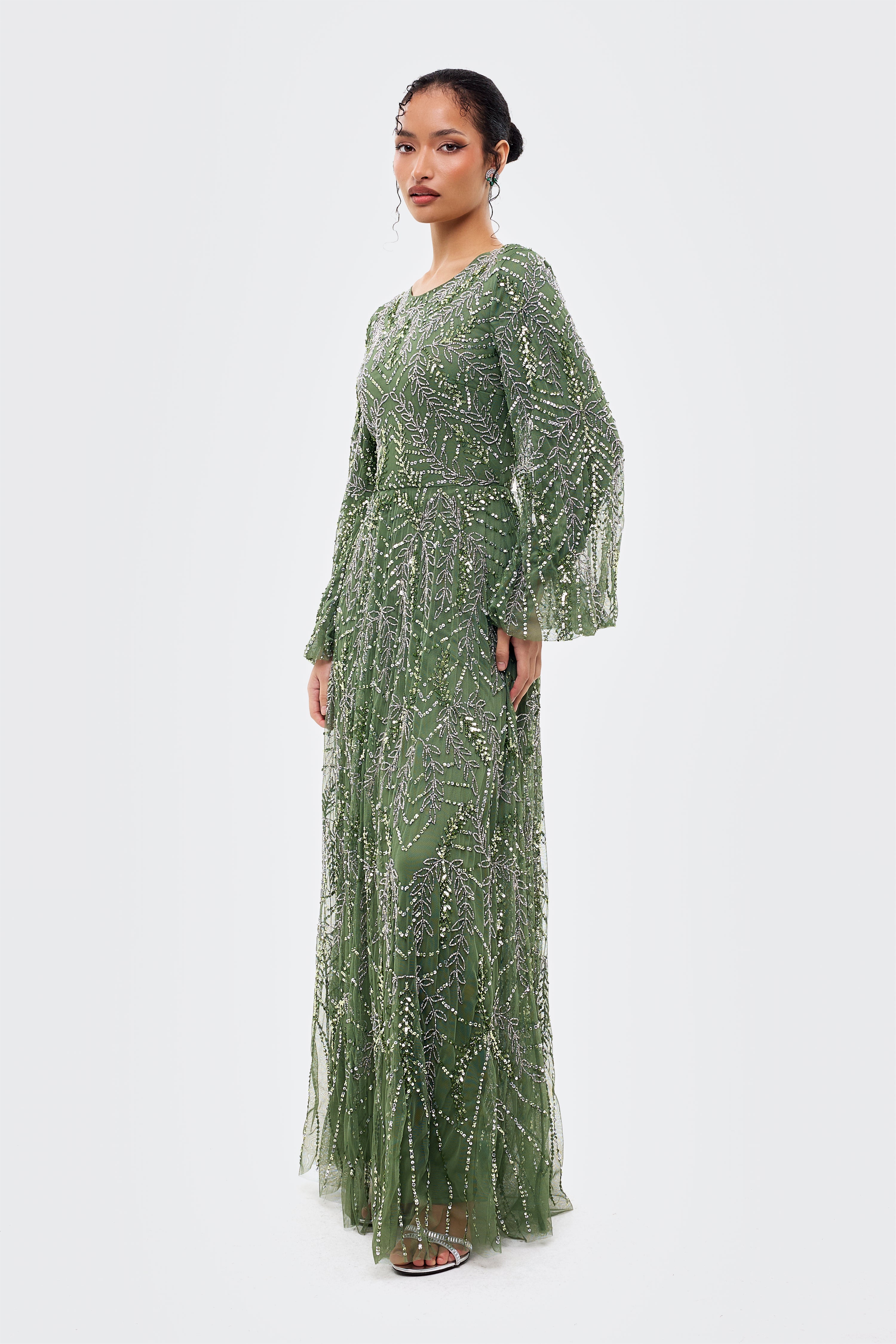 Aziza Modest Sequin Maxi Dress Aziza Modest Sequin Maxi Dress