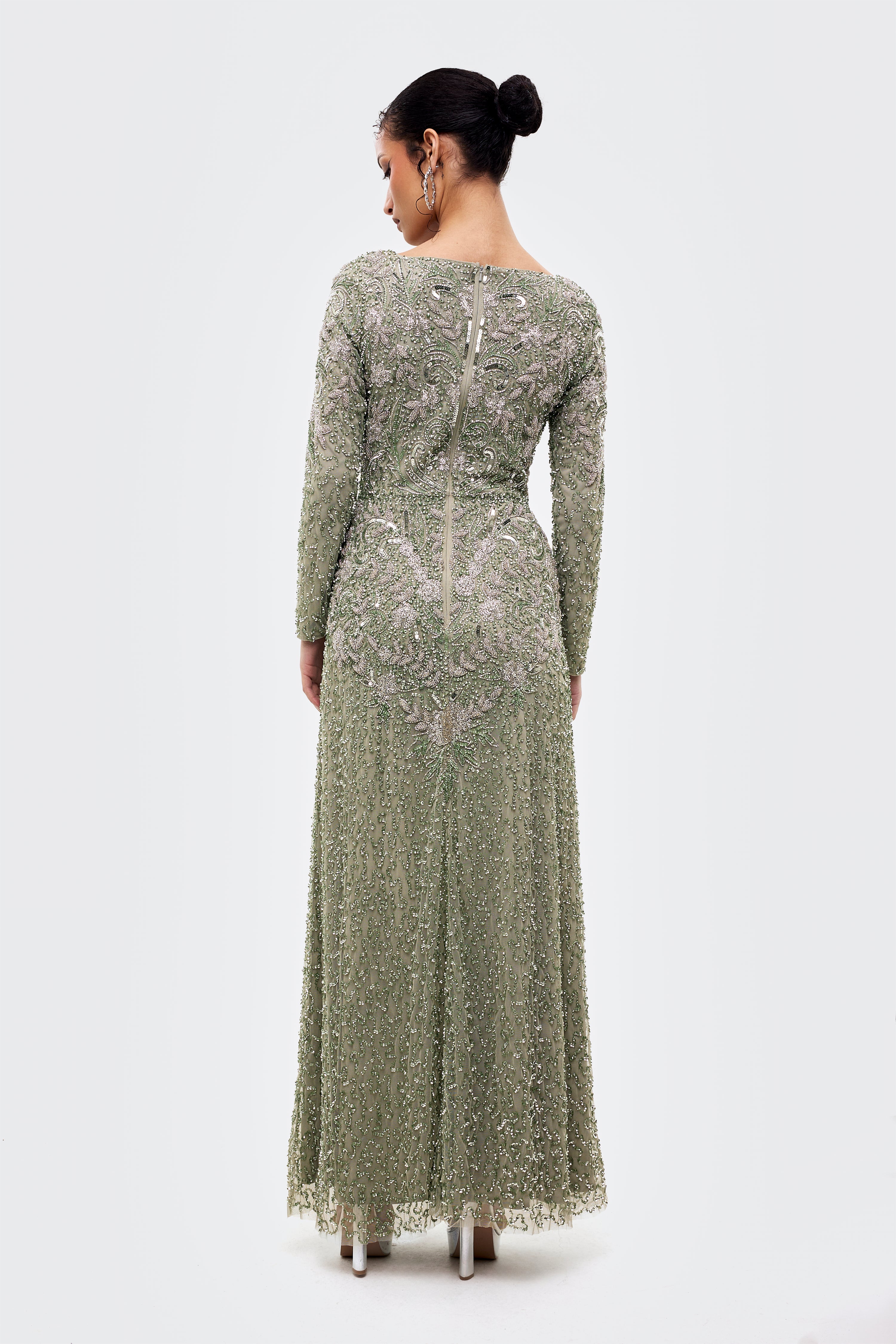 Meyem Modest Sequin Maxi Dress | MTZ260112